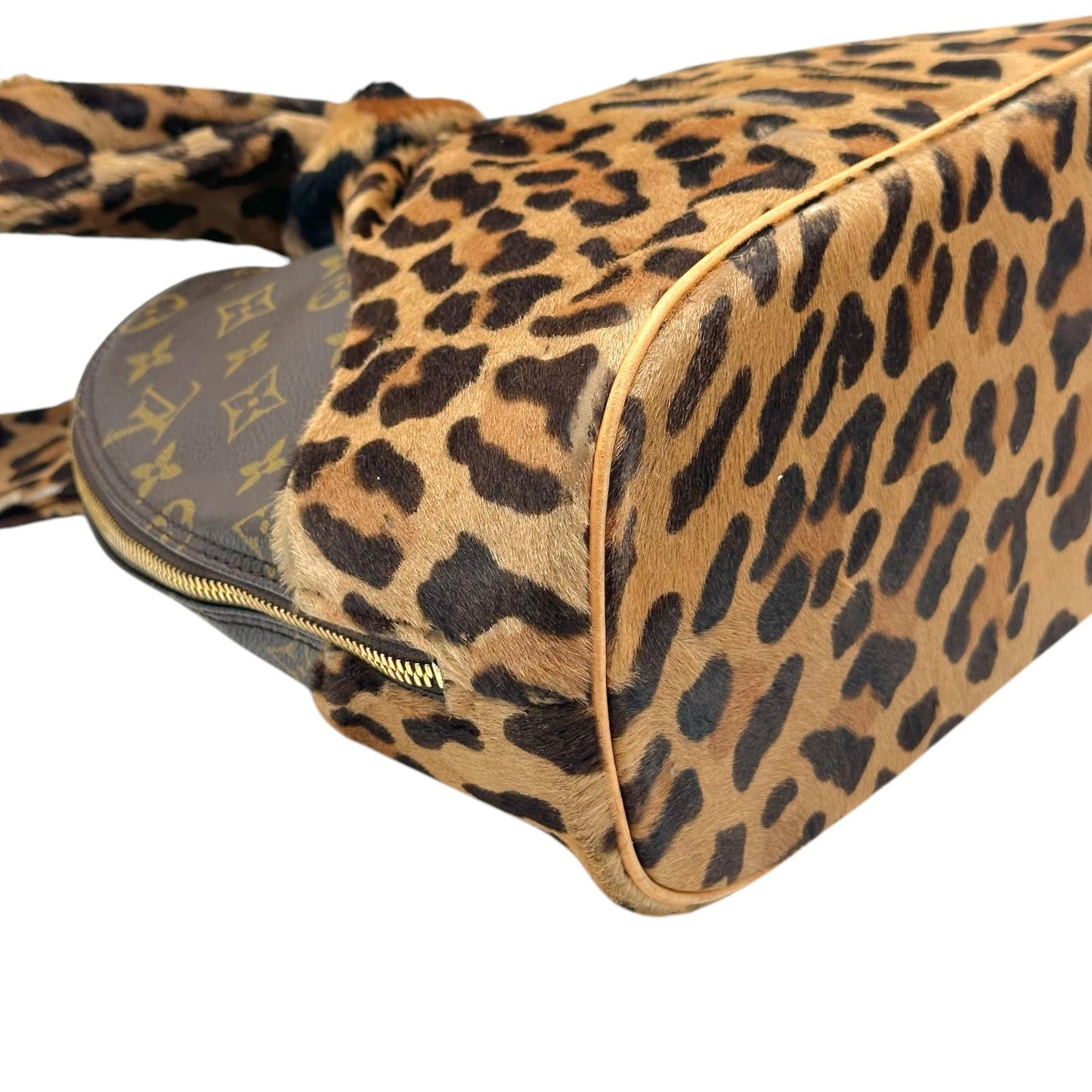 Louis Vuitton Alma Bag Leopard Print Ponyhair Monogram