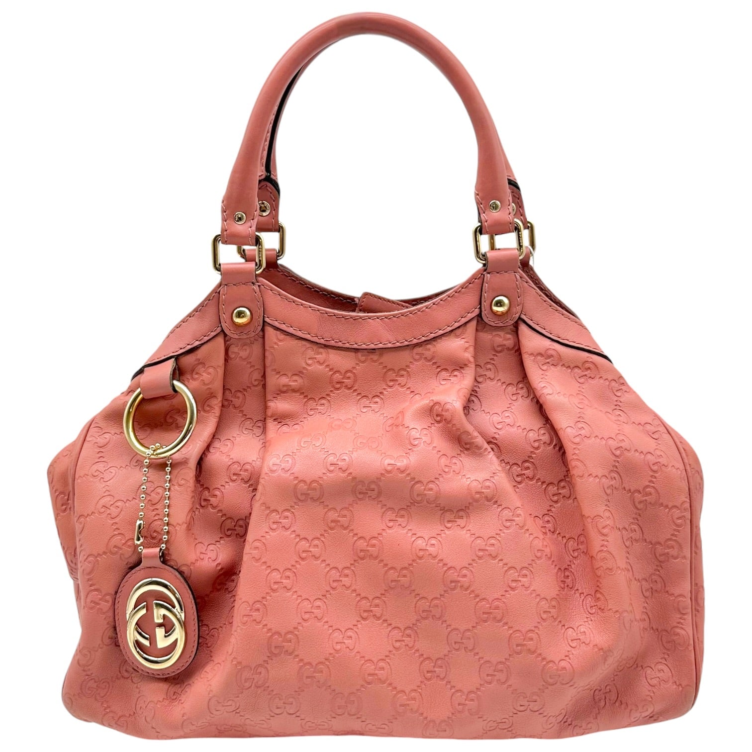 Gucci Small Sukey Shoulder Bag Dusty Rose Pink Leather