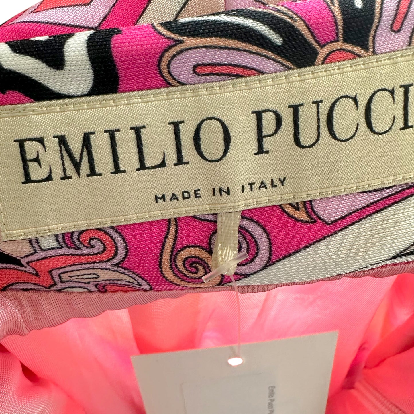 Emilio Pucci Pink Printed Bodycon Midi Dress