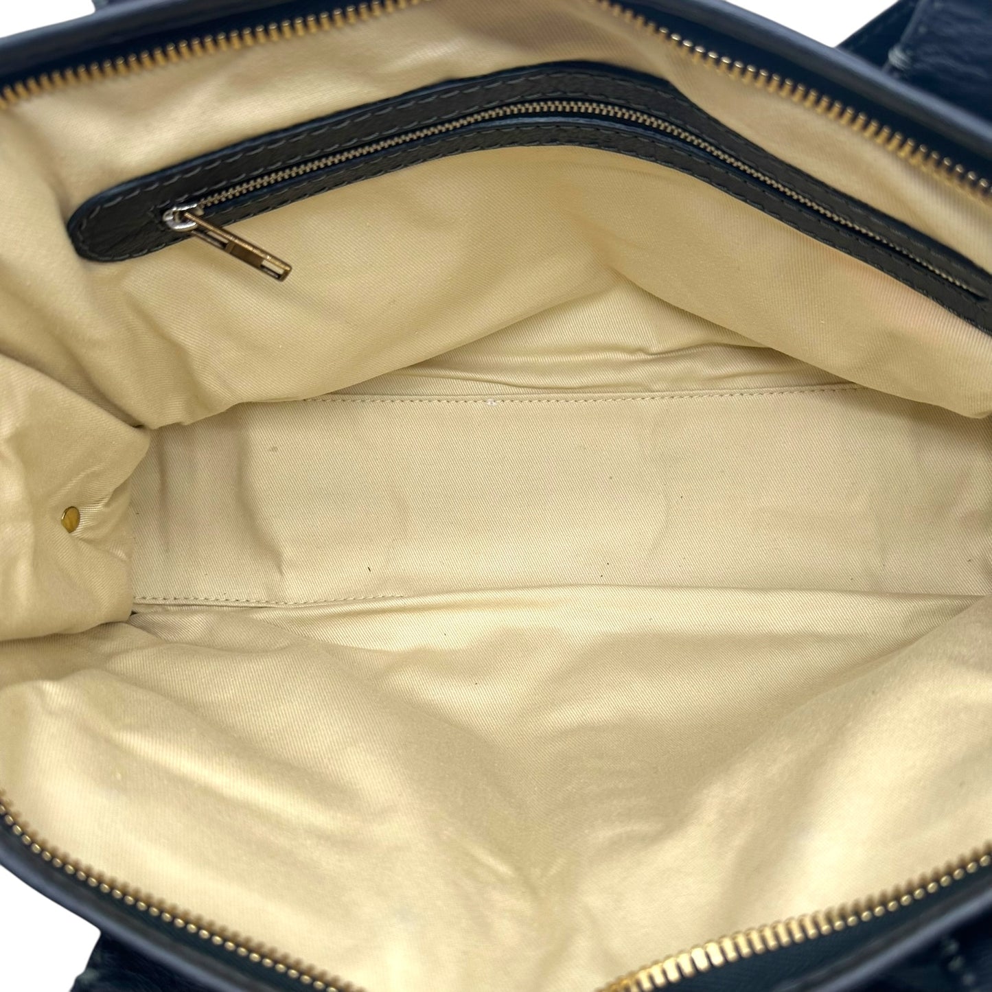 Chloe Black Leather Front Cargo Pocket Handbag