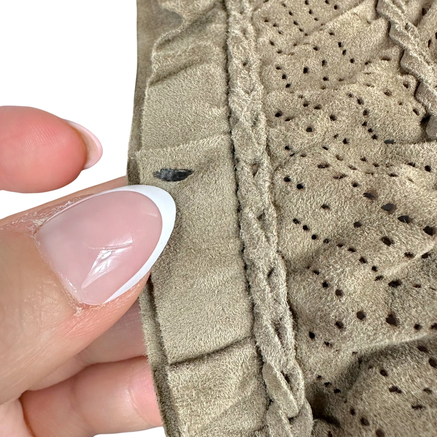 Roberto Cavalli Brown Perforated Suede Fringe Trim Cropped Vest