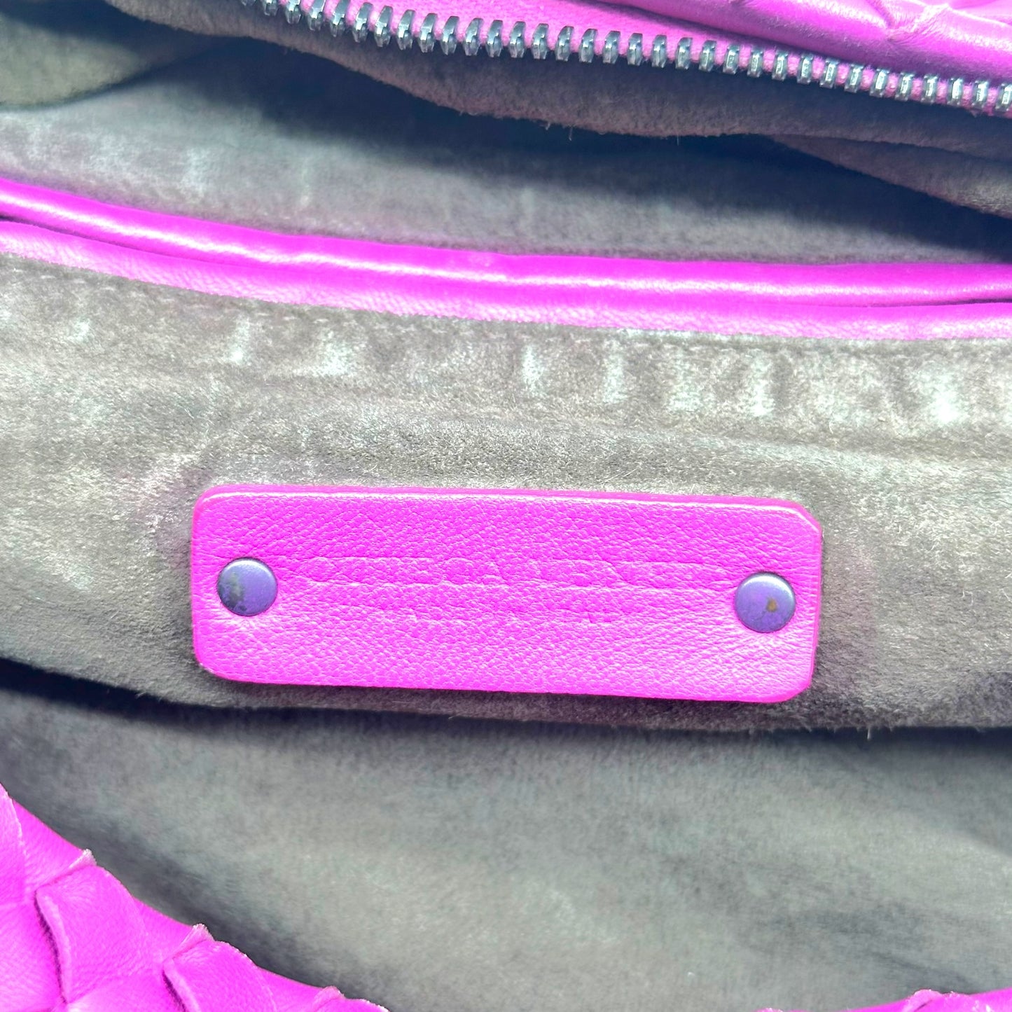Bottega Veneta Purple Intrecciato Leather Shoulder Bag