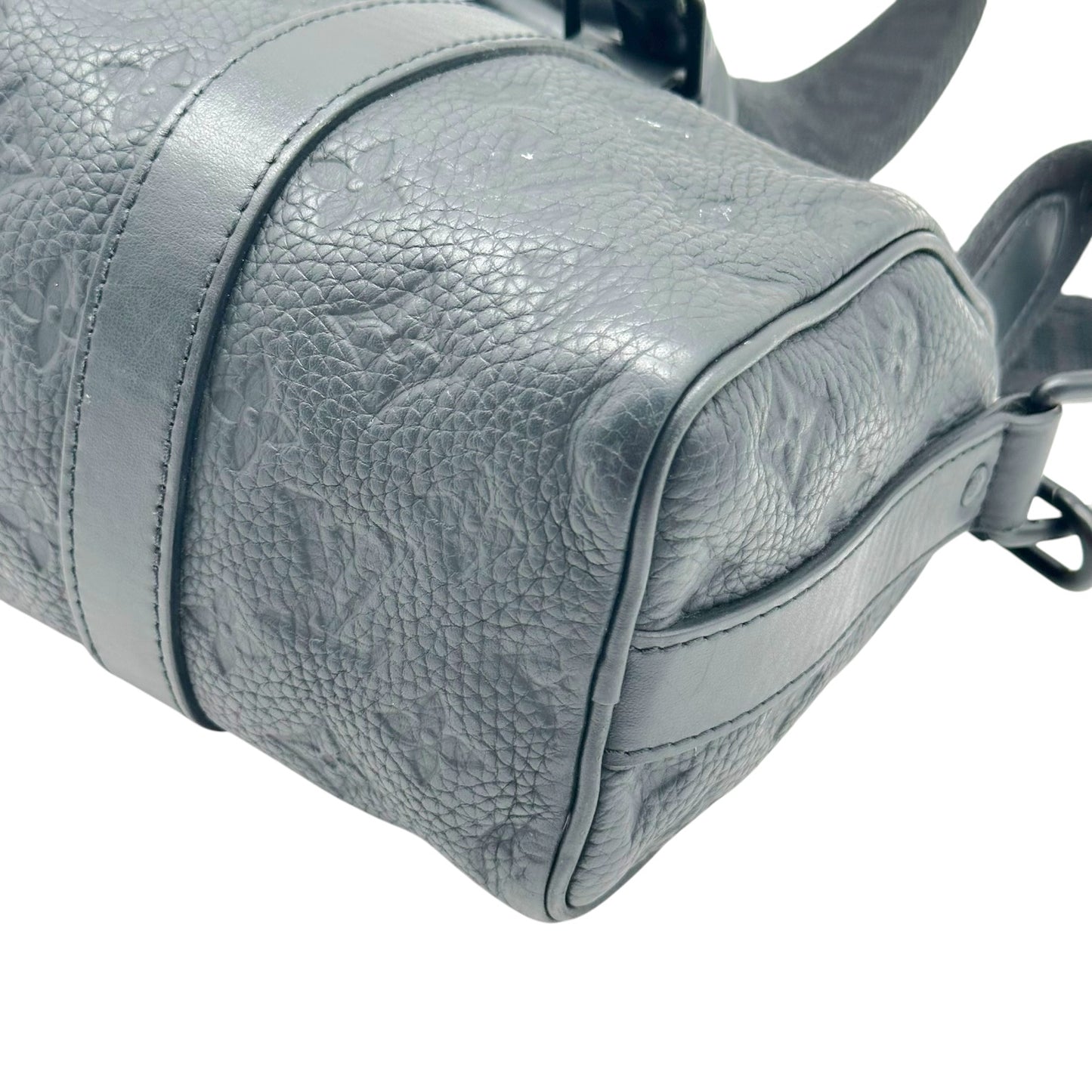 Louis Vuitton Black Embossed Monogram 2-Way Speedy Bandouliere 25 Bag