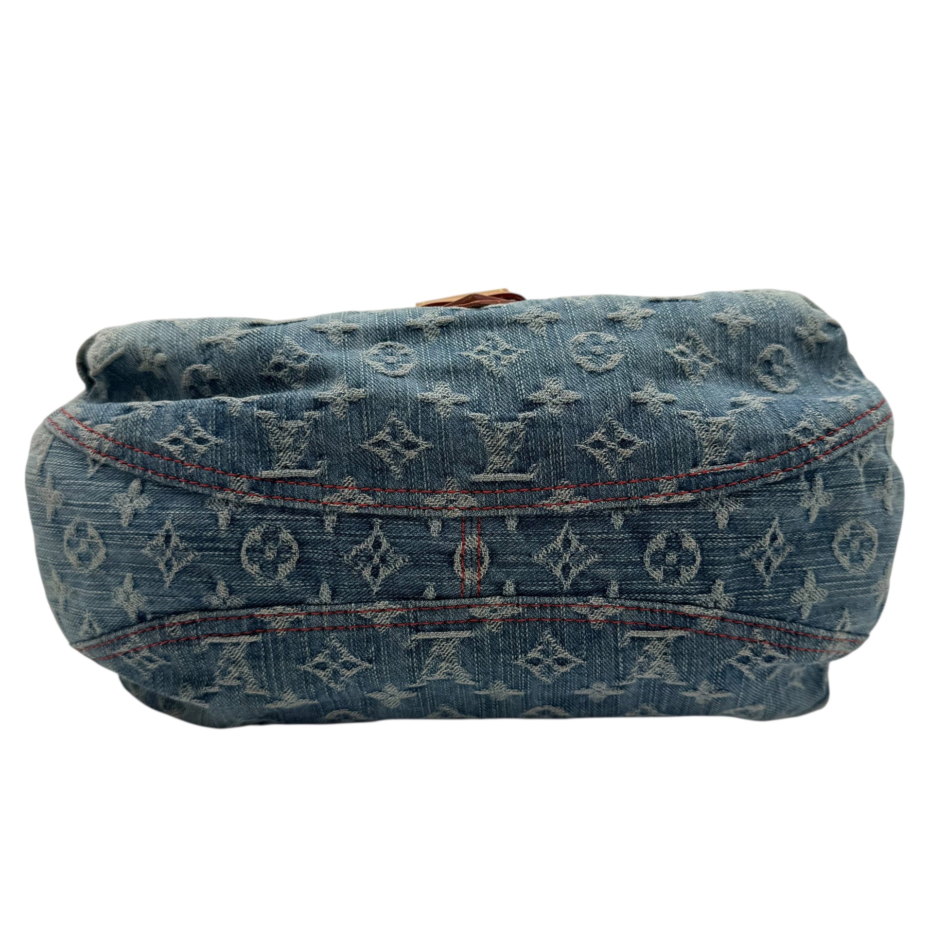 Louis Vuitton Blue Denim Monogram Ombre Sunshine Bag - Outfit Repeater