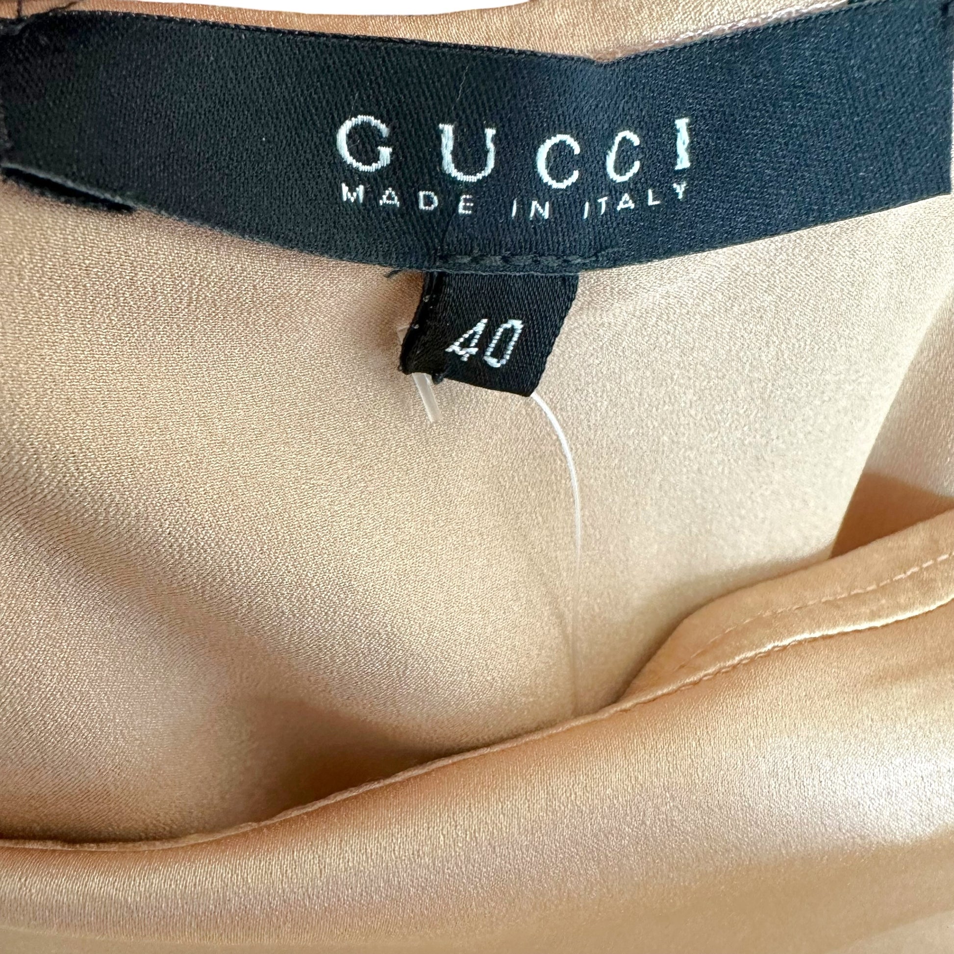 Gucci Silk Midi Skirt Pale Pink 2003