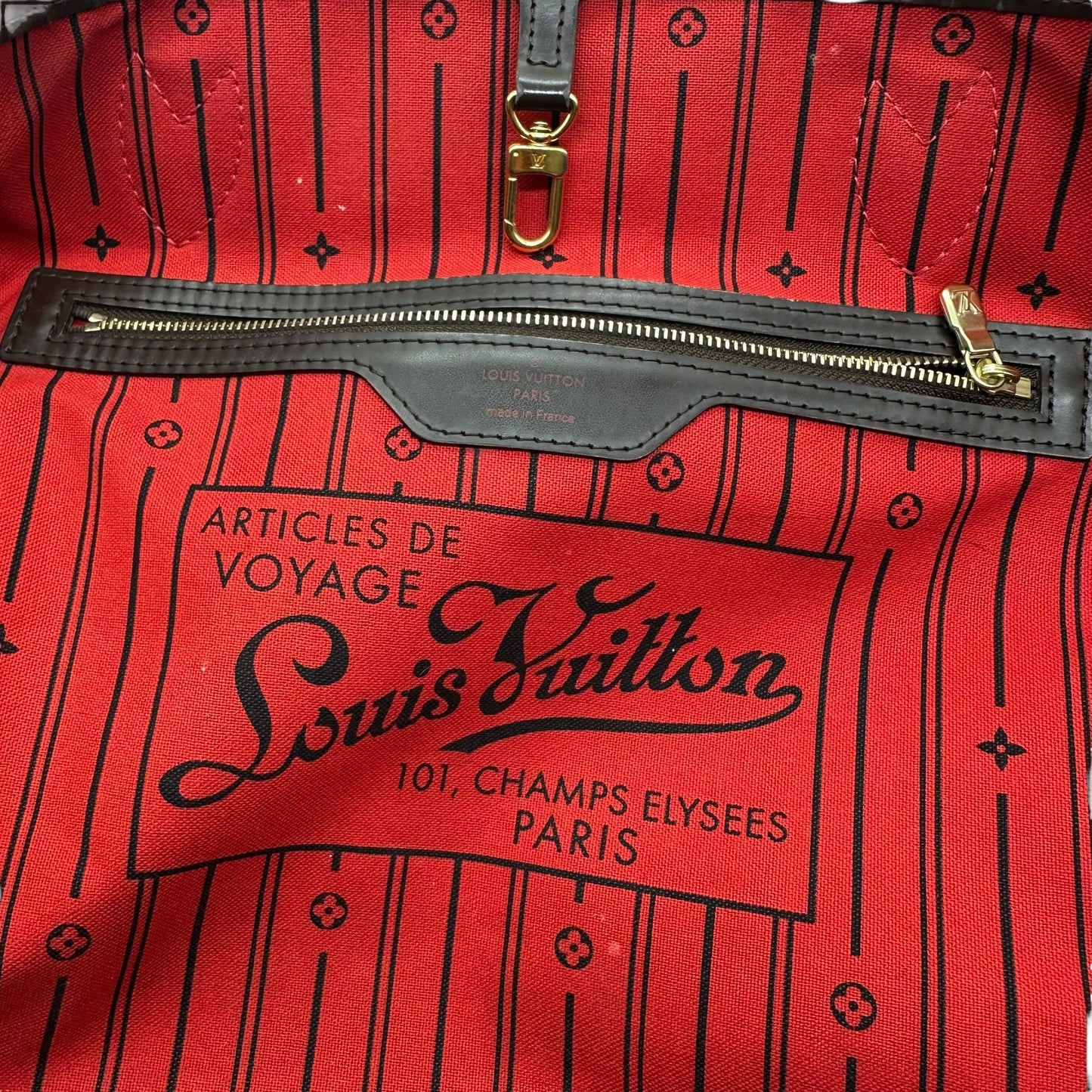 Louis Vuitton Brown Damier Large Neverfull GM Tote Bag - Outfit Repeater