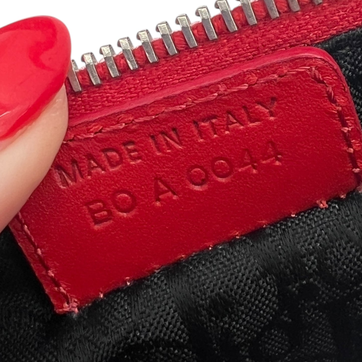 Christian Dior Hardcore Records Pierced Mini Saddle Bag