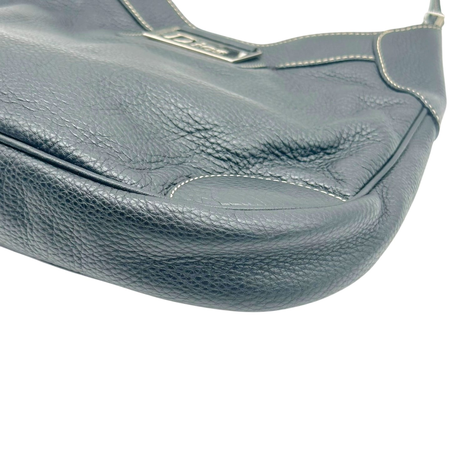 Dior Street Chic Black Leather Shoulder Bag