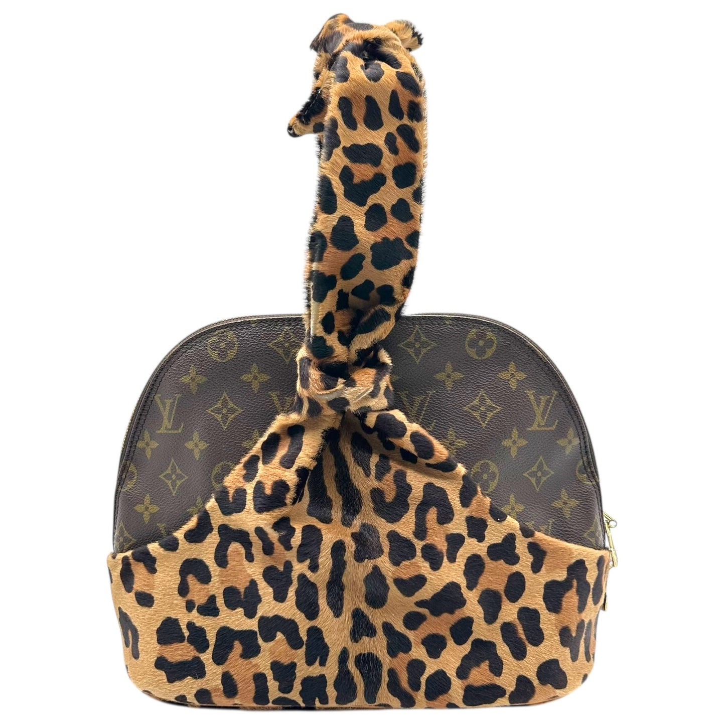 Louis Vuitton x Alaïa 1996 Leopard Print Ponyhair Centenaire Alma Bag