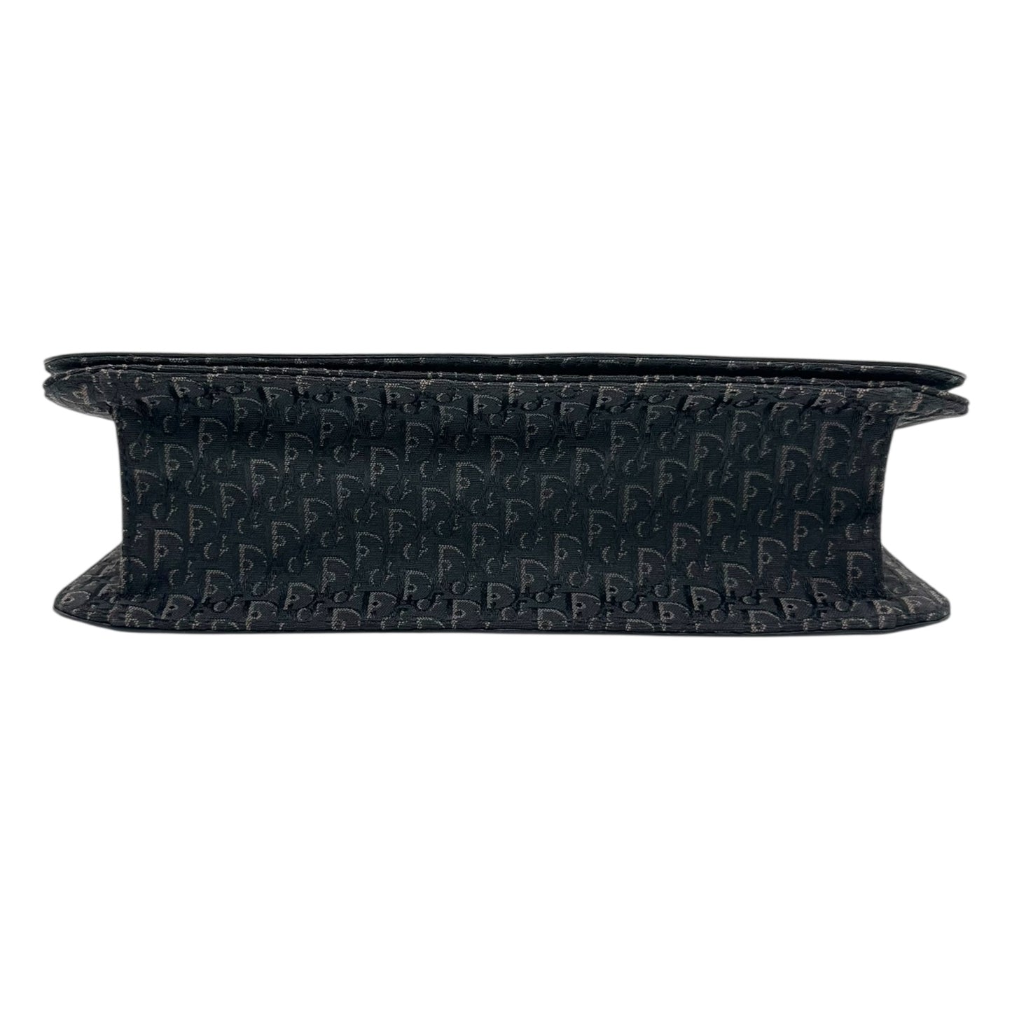 Christian Dior Black Trotter Monogram D'Trick Shoulder Bag