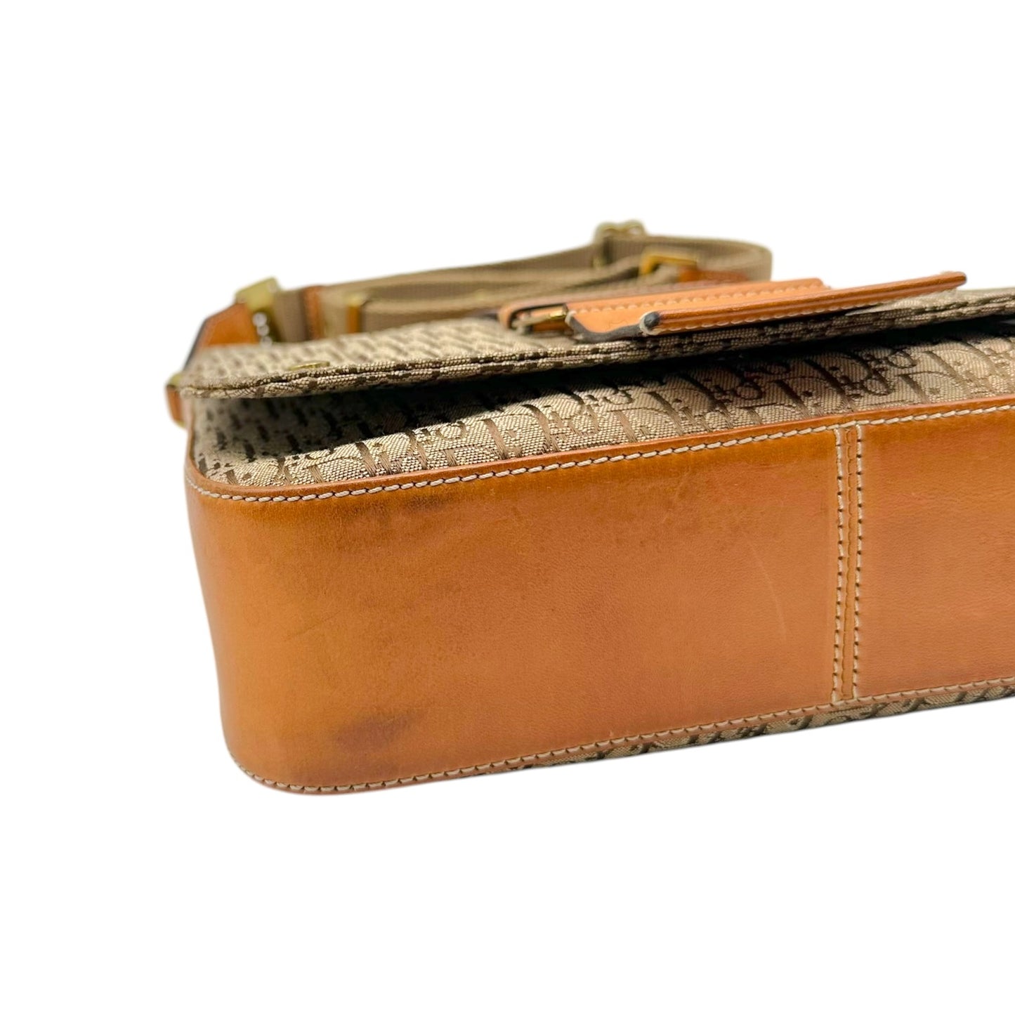 Christian Dior Crossbody Bag Tan Trotter Monogram