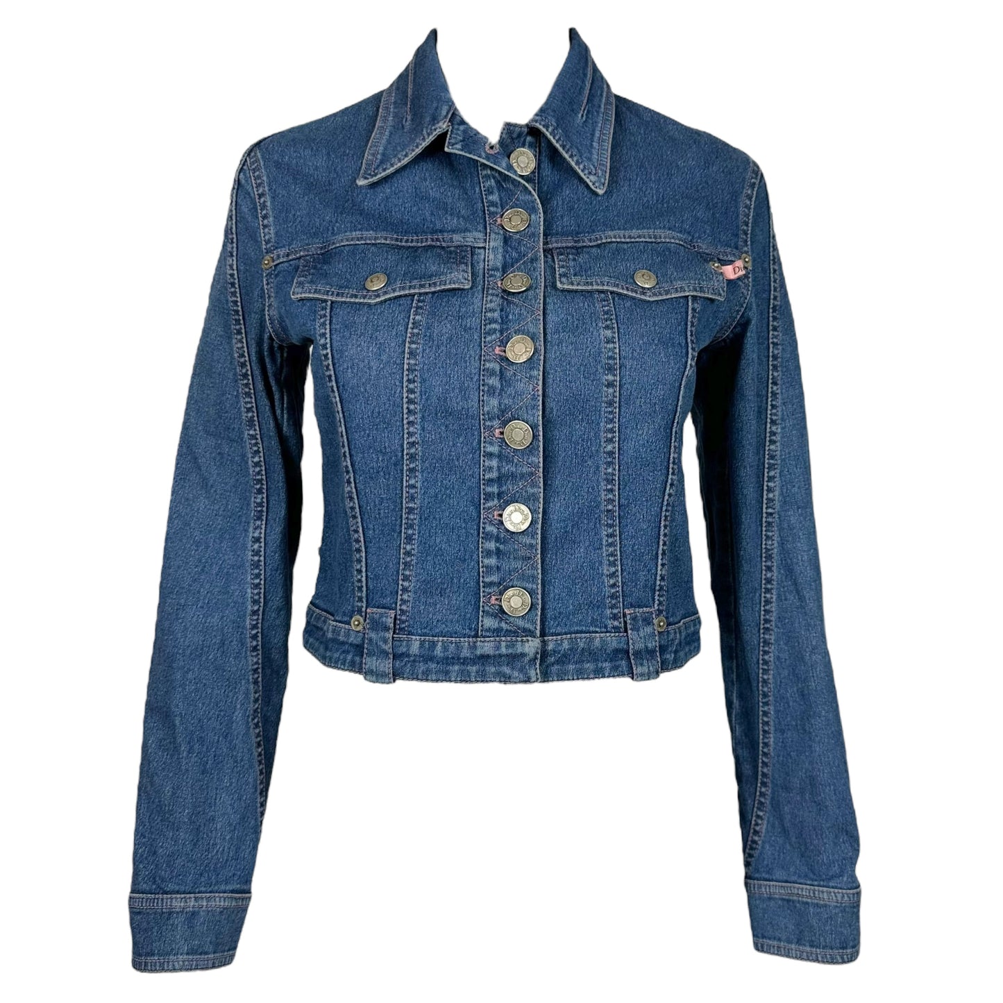 Christian Dior S/S 2003 Blue Denim Cropped Jacket - Outfit Repeater