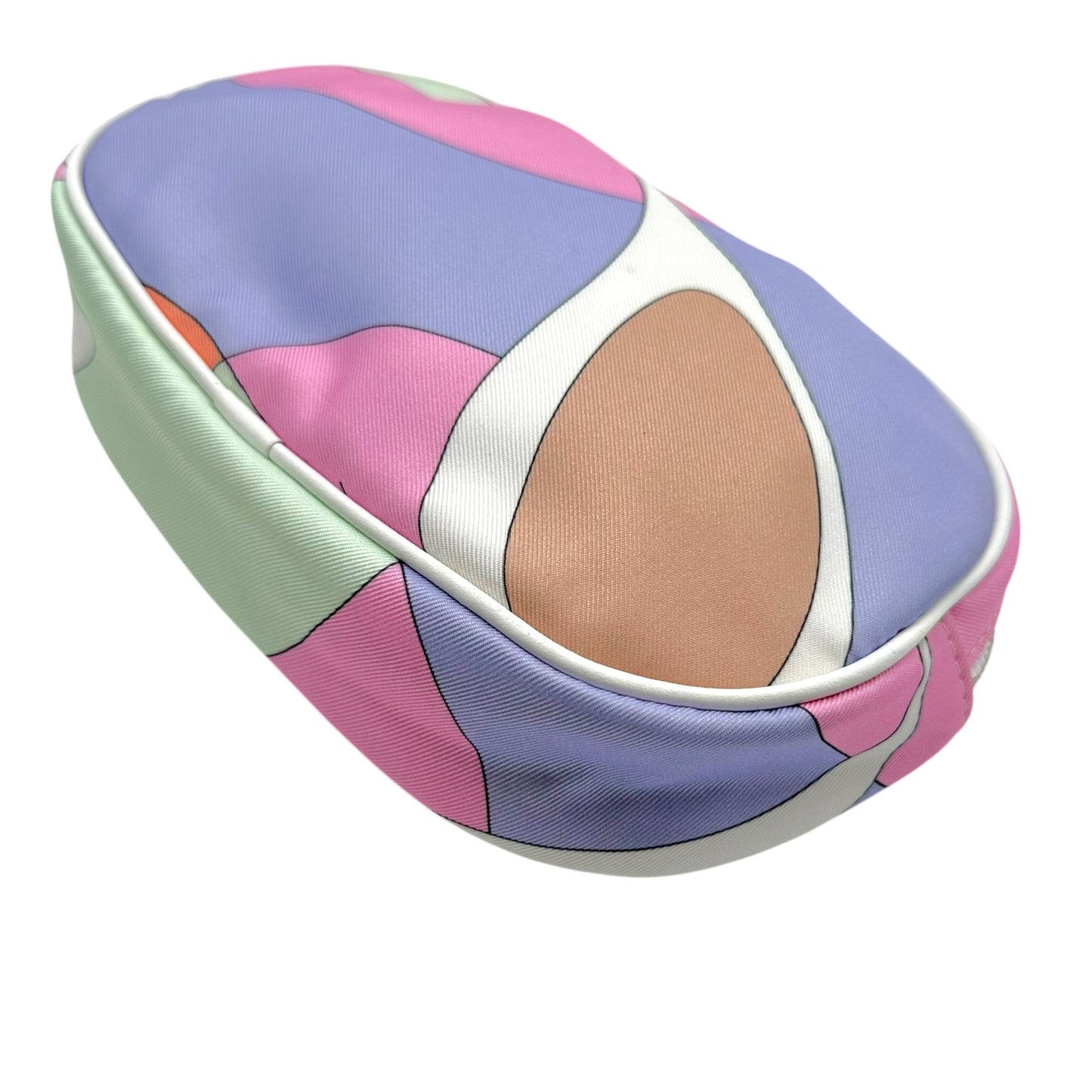 Emilio Pucci Pastel Patterned Silk Cosmetic Pouch