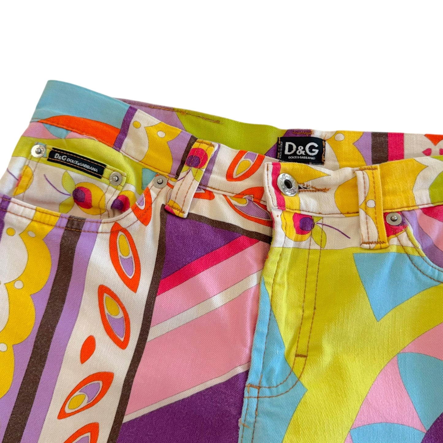 Dolce & Gabbana Multicolor Printed Jacket Pants Set