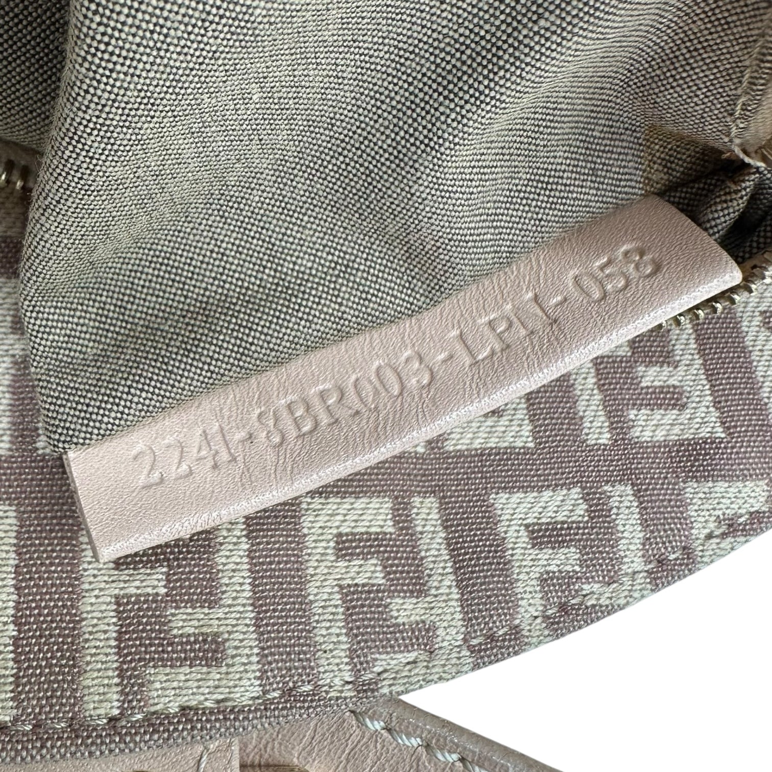 Fendi Pink Zucchino Monogram Foldover Baguette Bag - Outfit Repeater