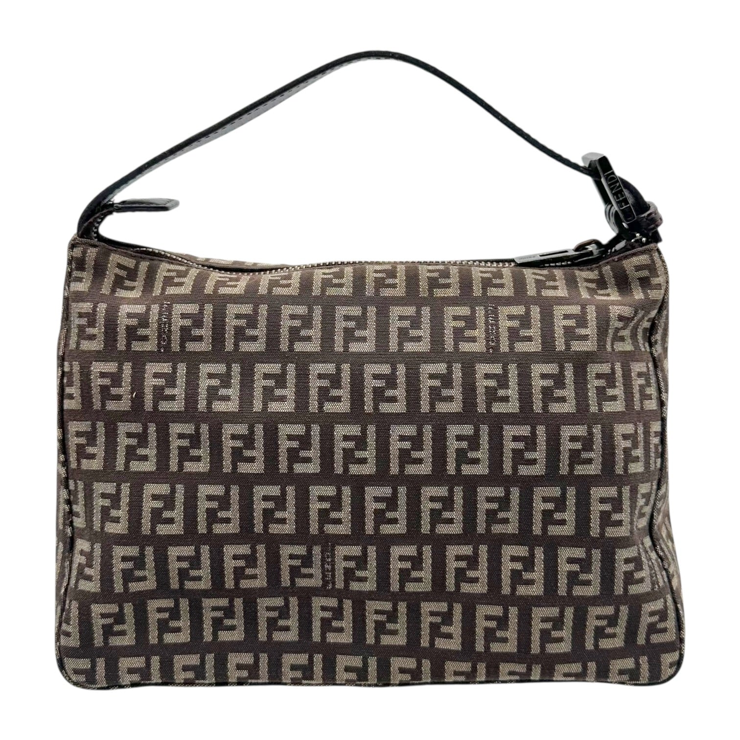 Fendi Pochette Mini Bag Brown Tan Zucchino Monogram
