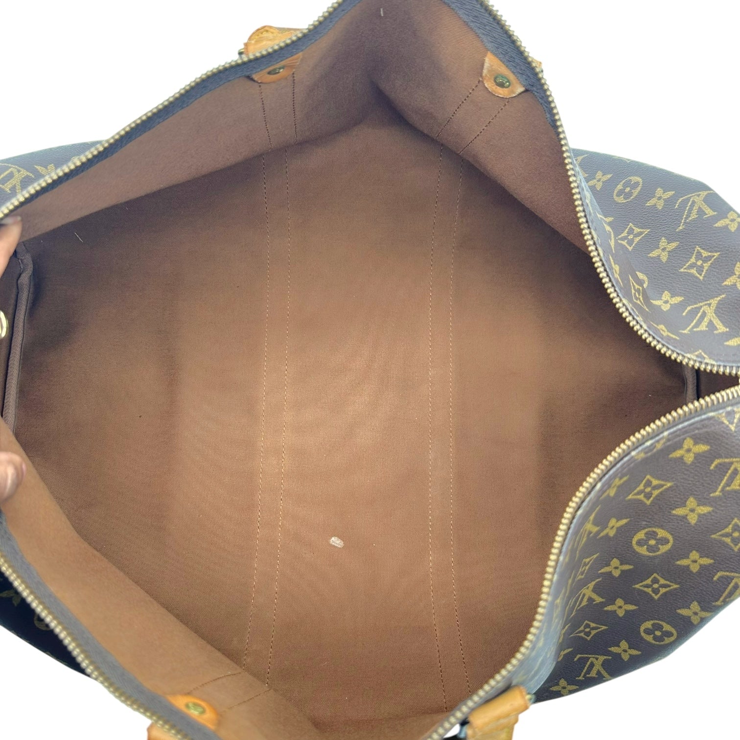 Louis Vuitton Classic Monogram Bandouliere 55 Duffle Bag - Outfit Repeater