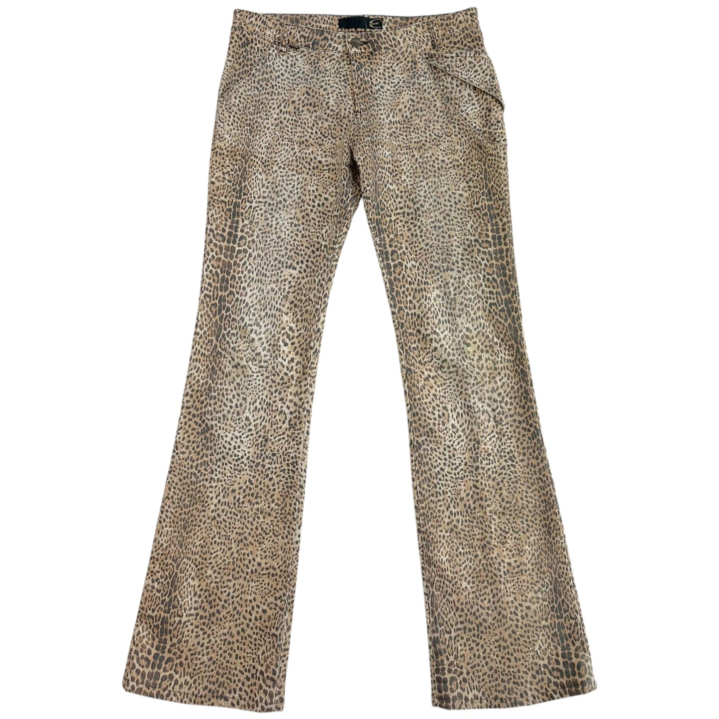 Just Cavalli Roberto Cavalli Leopard Print Flare Jeans
