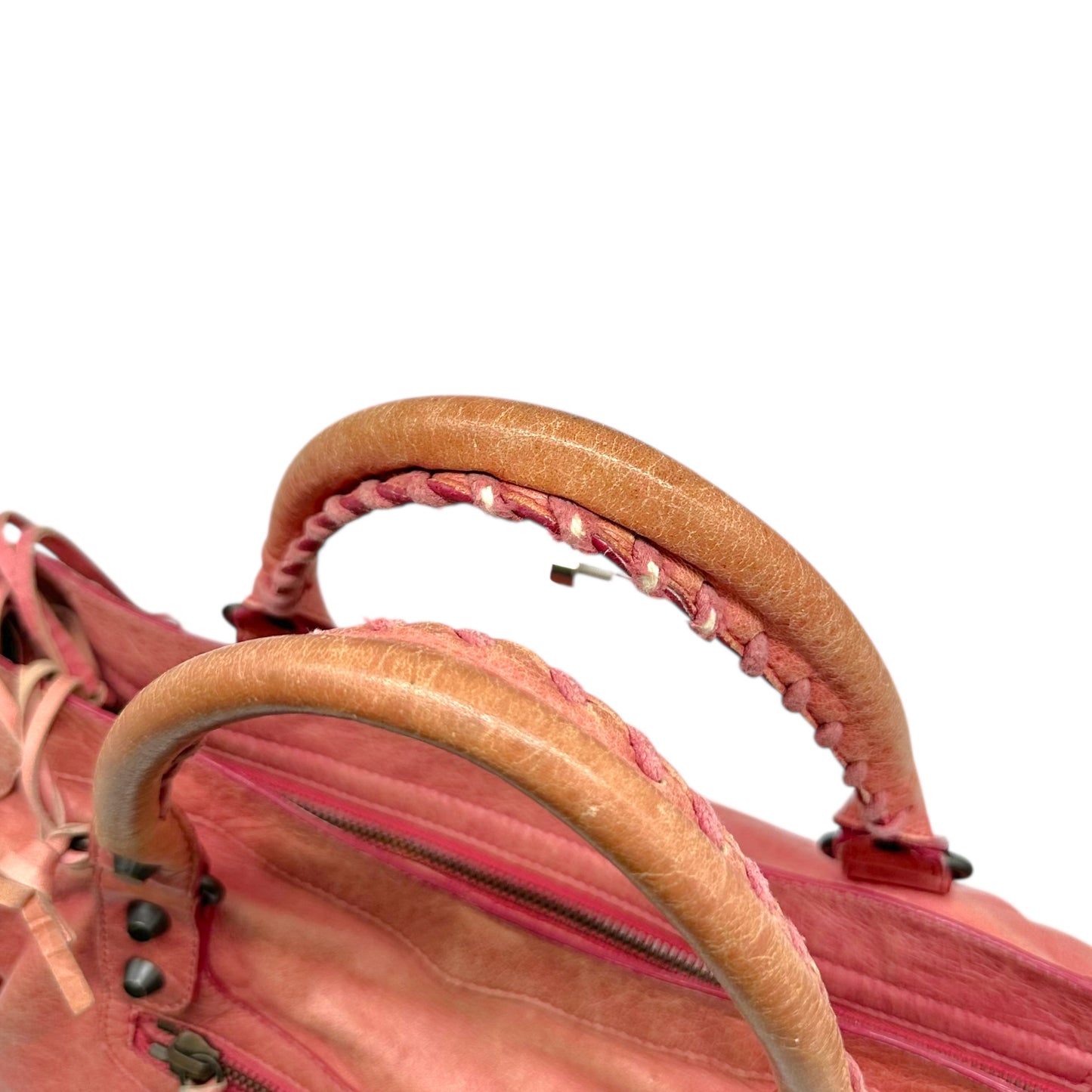 Balenciaga Pink Leather City Bag