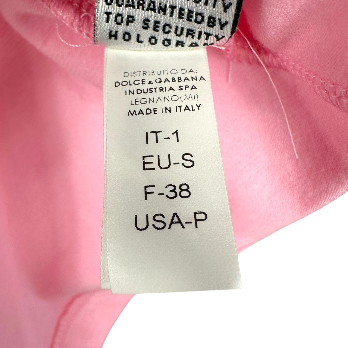 D&G Dolce & Gabbana Beachwear Pink Hibiscus Logo 1/2 Sleeve T-Shirt