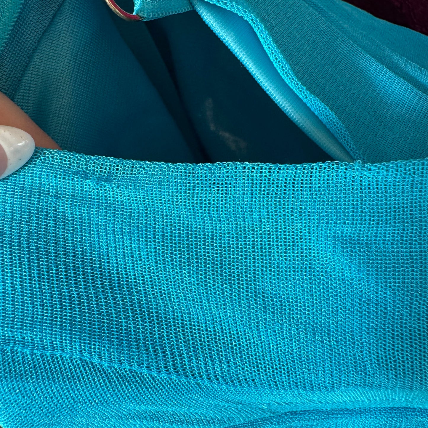 Roberto Cavalli Midi Dress Bright Turquoise Blue Pleated