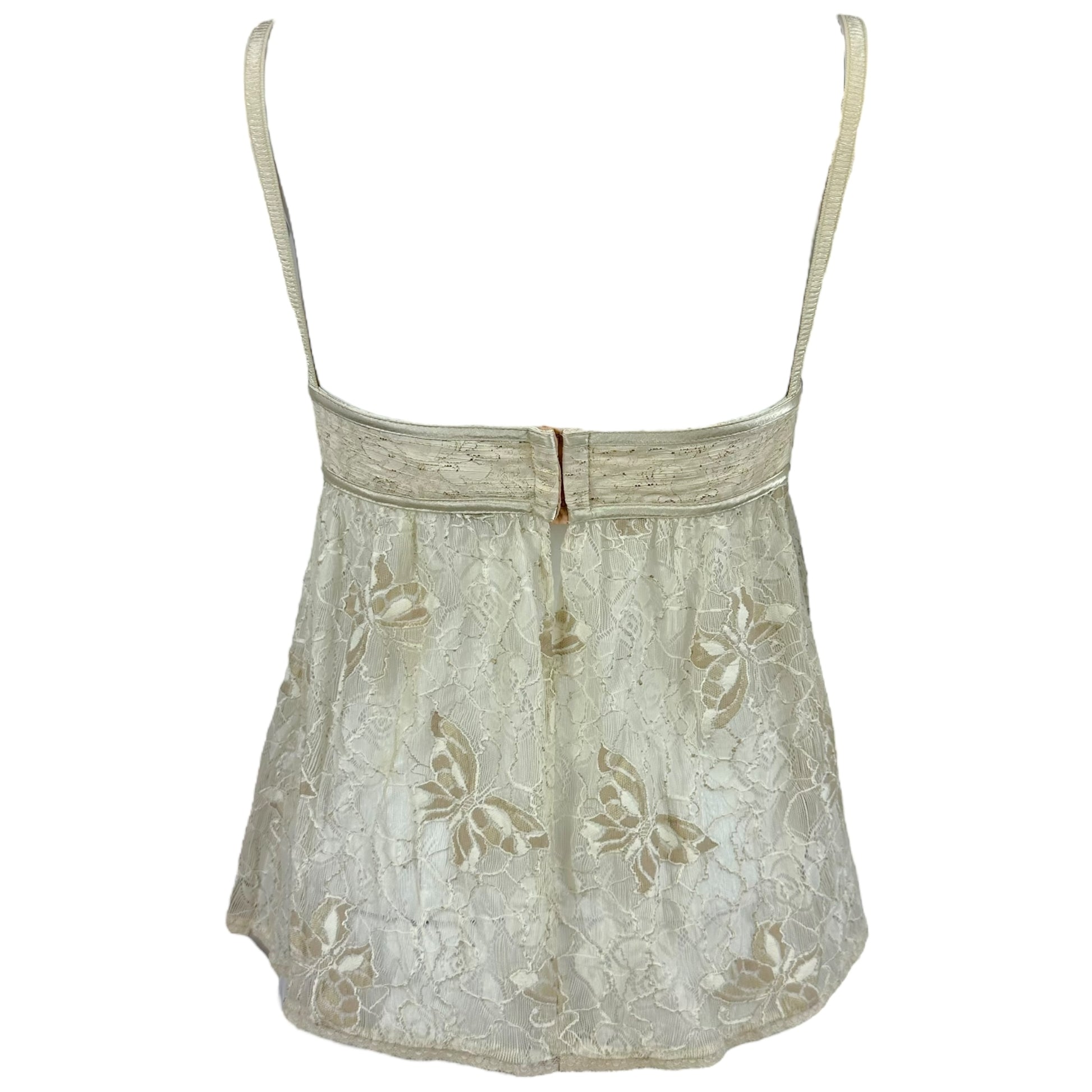 D&G Dolce & Gabbana Ivory Lace Bustier Top - Outfit Repeater