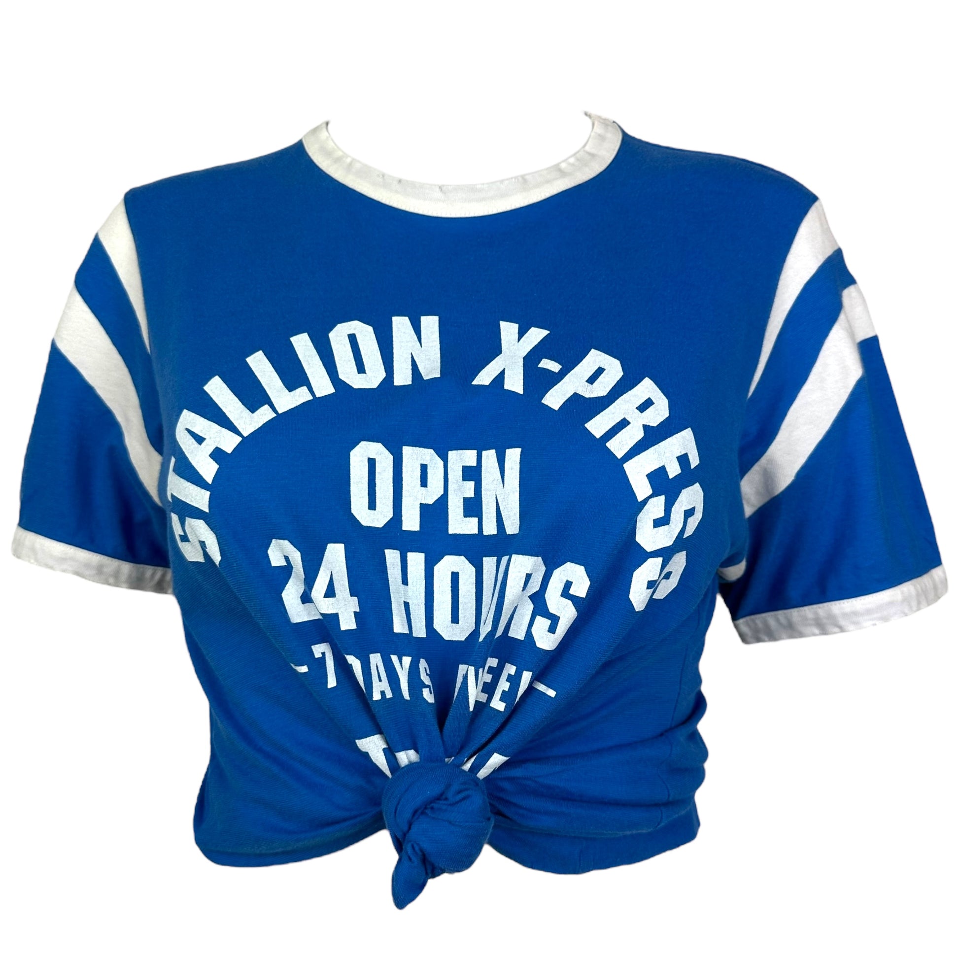 D&G Dolce & Gabbana Blue Stallion X-Press Graphic T-Shirt - Outfit Repeater