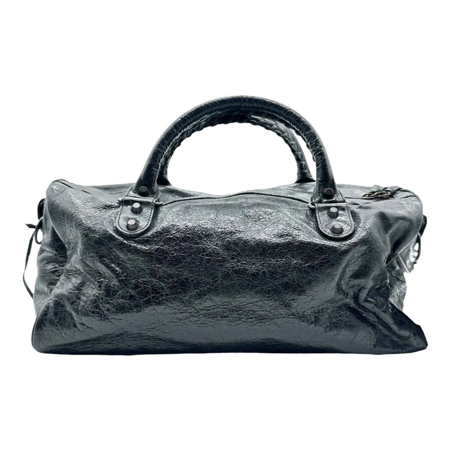 Balenciaga Black Leather Twiggy City 2-Way Bag