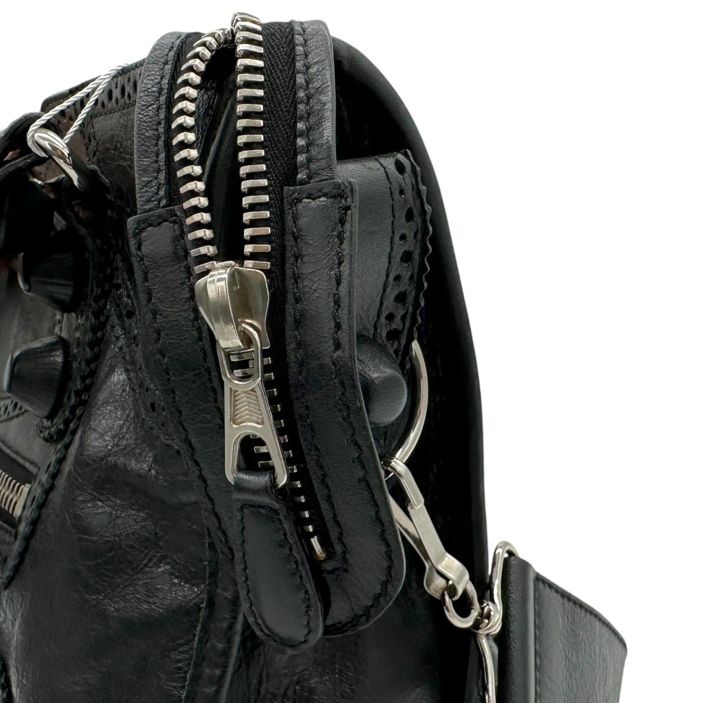 Balenciaga Black Leather Giant City Bag - Outfit Repeater