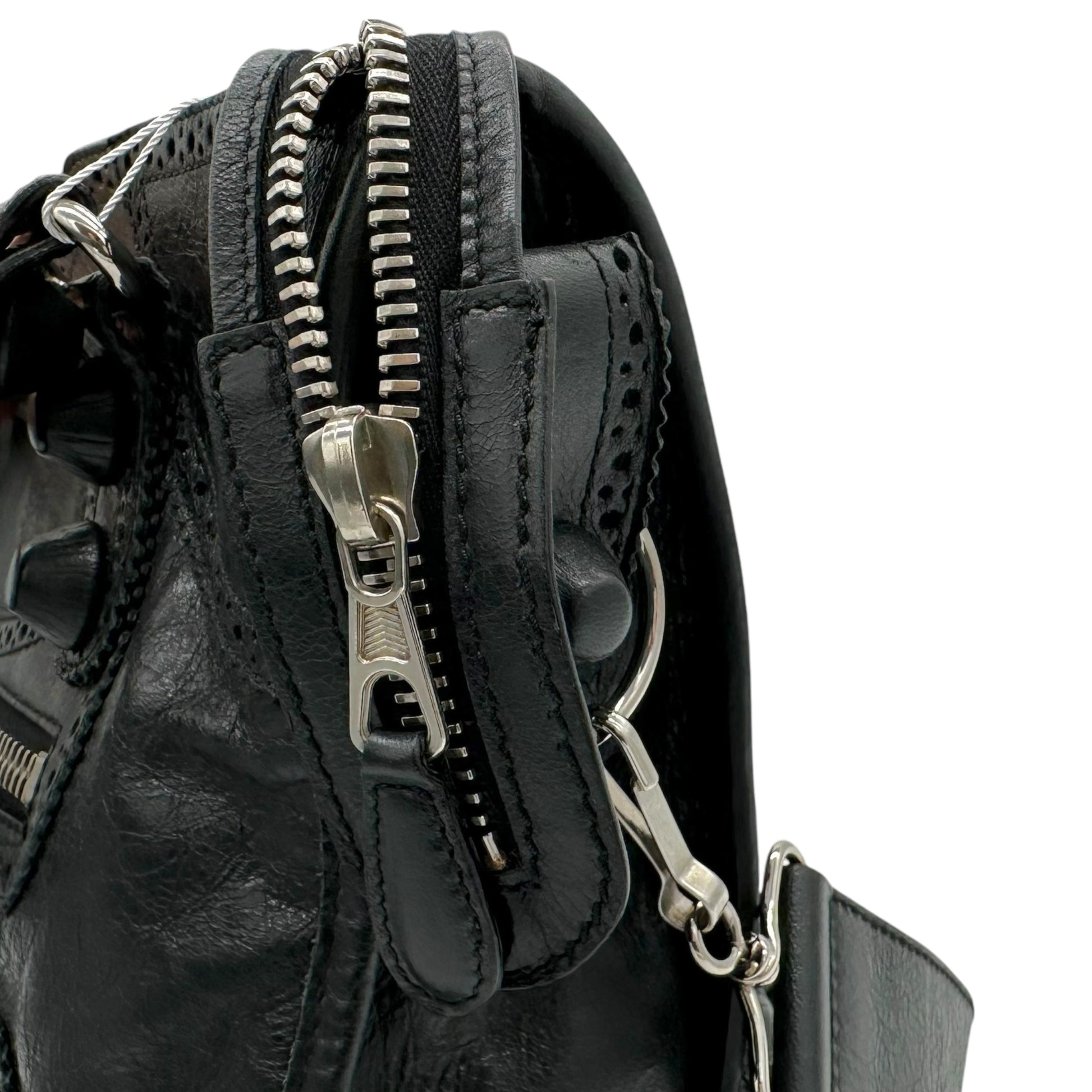 Balenciaga Black Leather Giant City Bag - Outfit Repeater