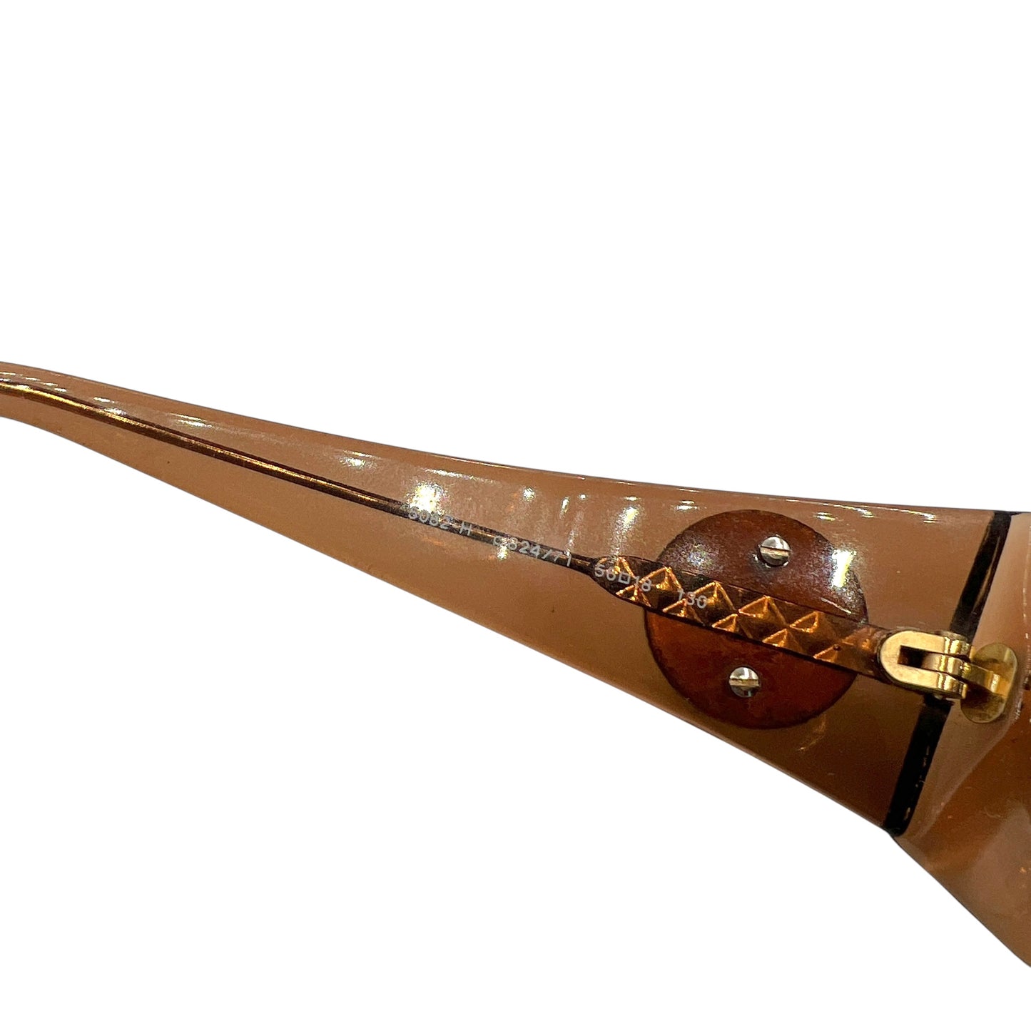 Chanel 5082-H Brown Iridescent CC Pearl Logo Oval Sunglasses