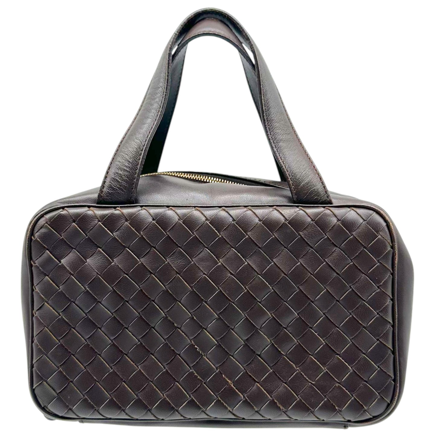 Bottega Veneta Brown Intrecciato Leather Mini Pochette