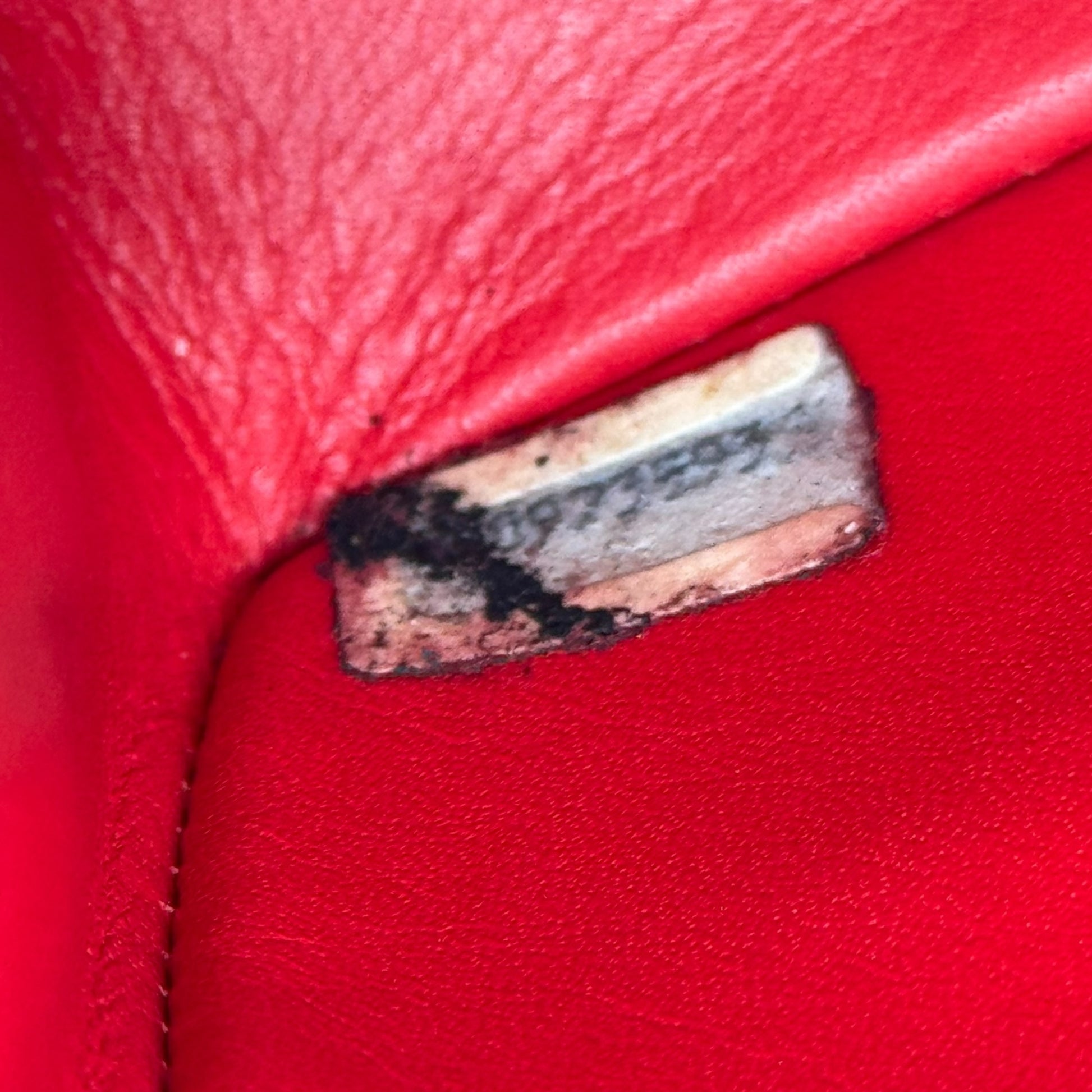 Chanel 90's Red & Gold Matelasse Leather Mini 31 2-Way Tote - Outfit Repeater