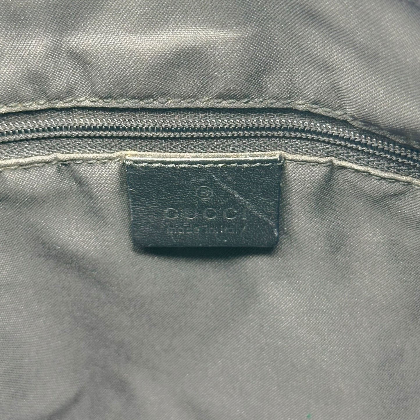 Gucci Large Jackie Shoulder Bag Gray Black Monogram