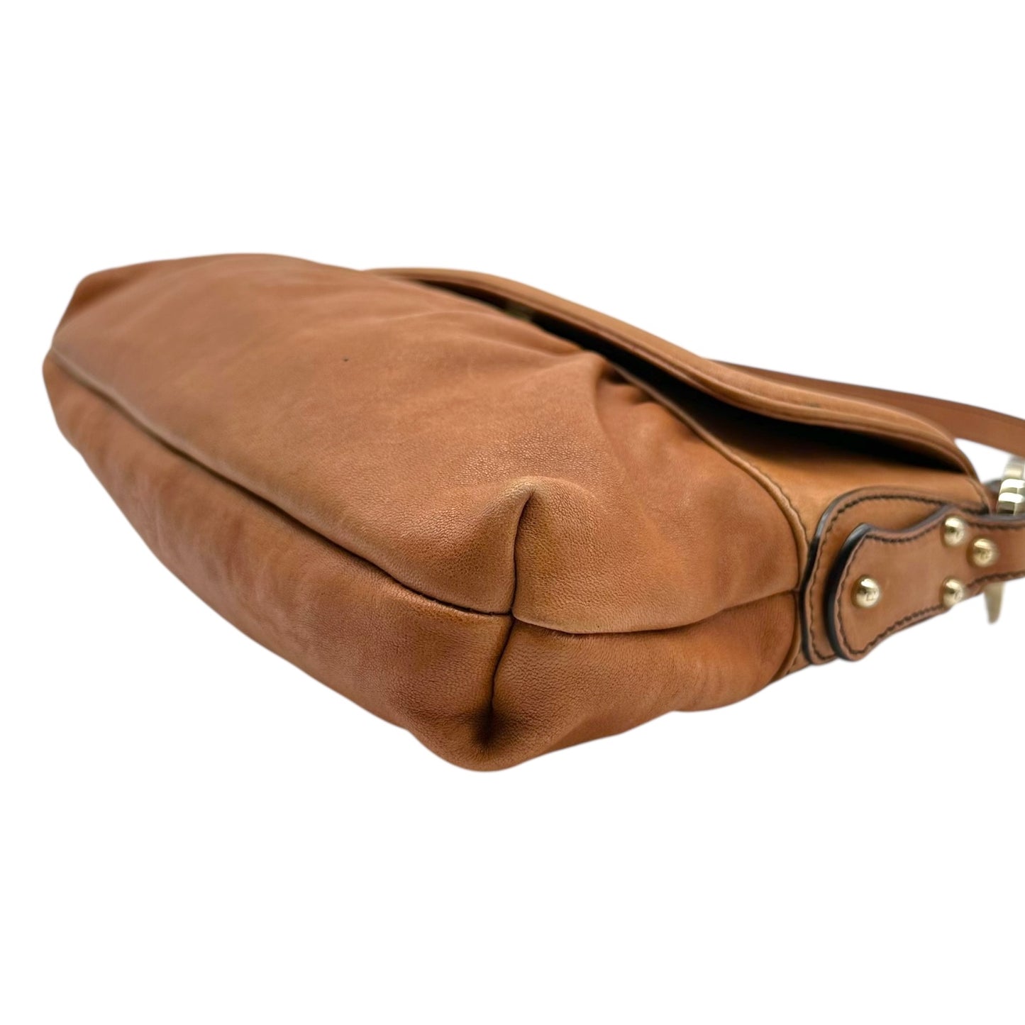 Fendi Brown Leather Small Chef Bag