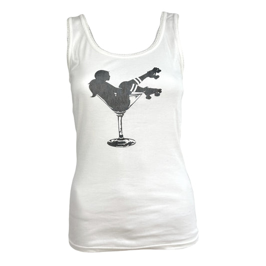 Hysteric Glamour Detroit Derby Girls Martini Glass Graphic Tank
