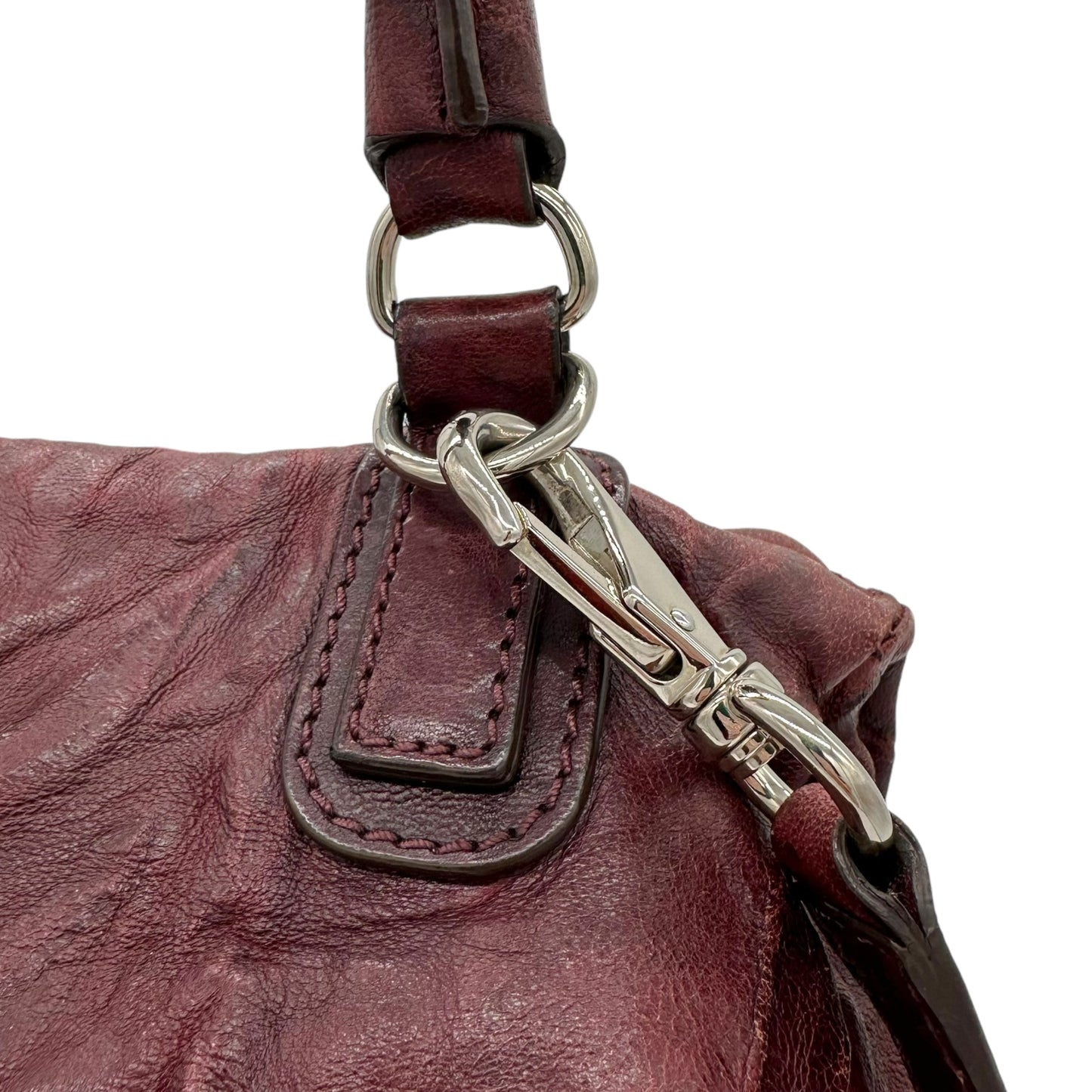 Givenchy Burgundy Medium Pandora 2-Way Bag