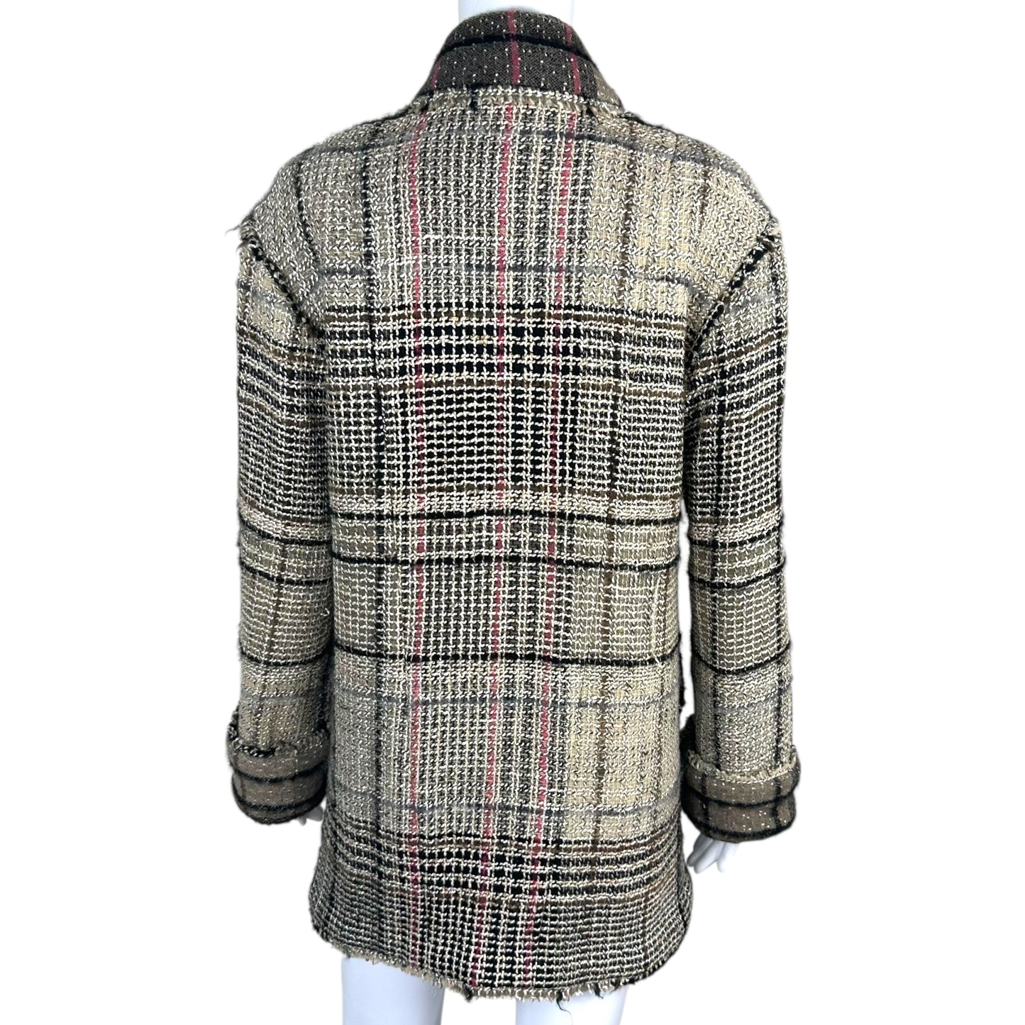 Chanel Autumn 2005 Pink & Brown Tweed Jacket