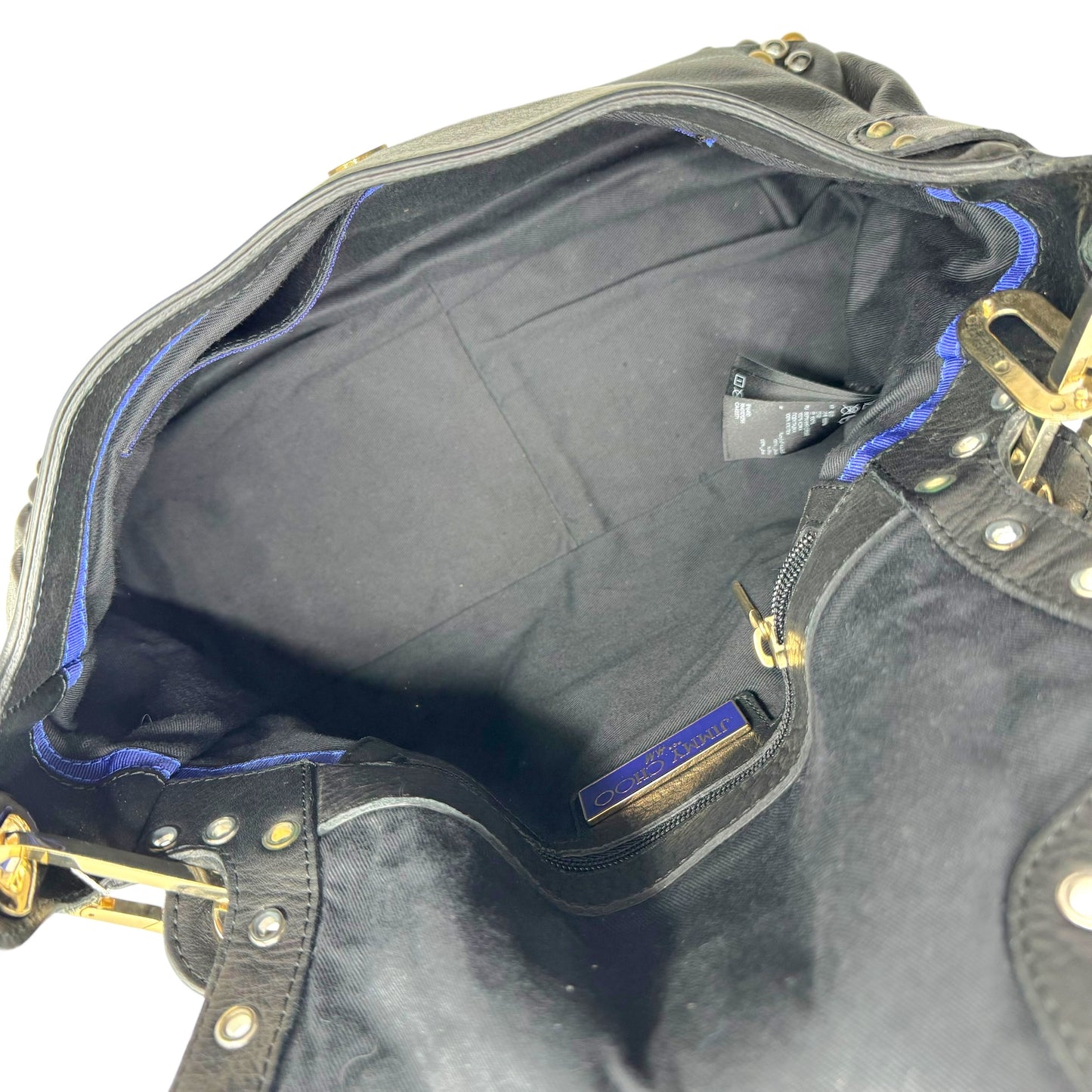 Jimmy Choo x HM Black Studded Hobo Bag