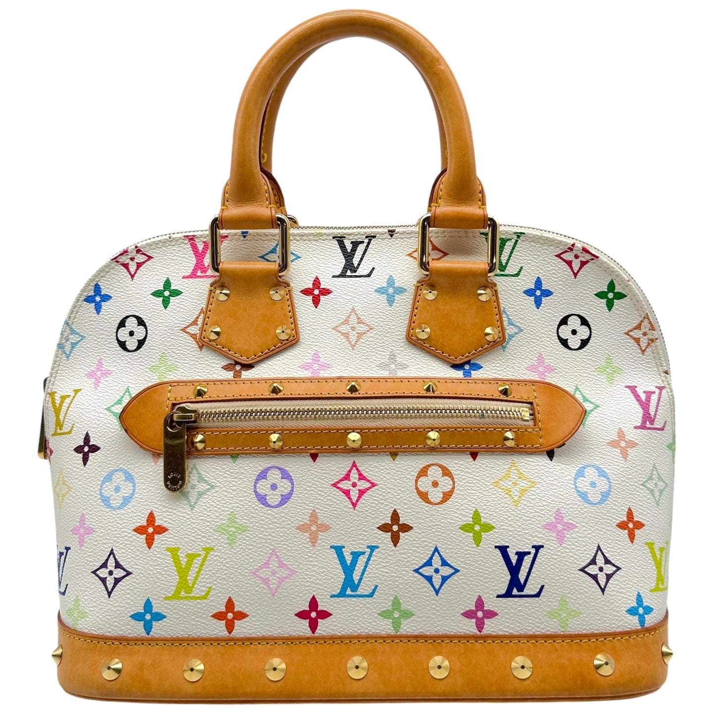 Louis Vuitton Murakami Alma Bag White Multicolor Canvas