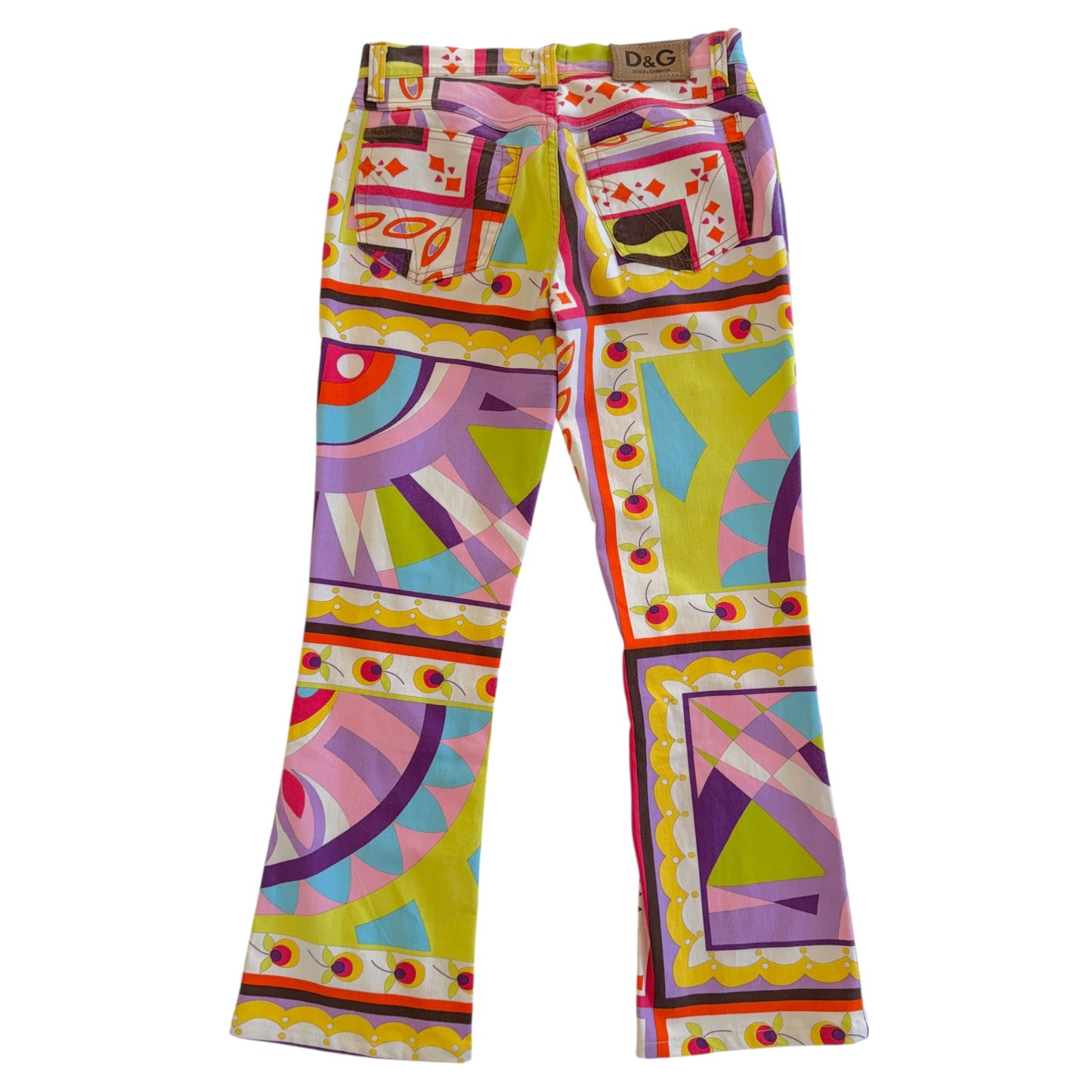 Dolce & Gabbana Multicolor Printed Jacket Pants Set