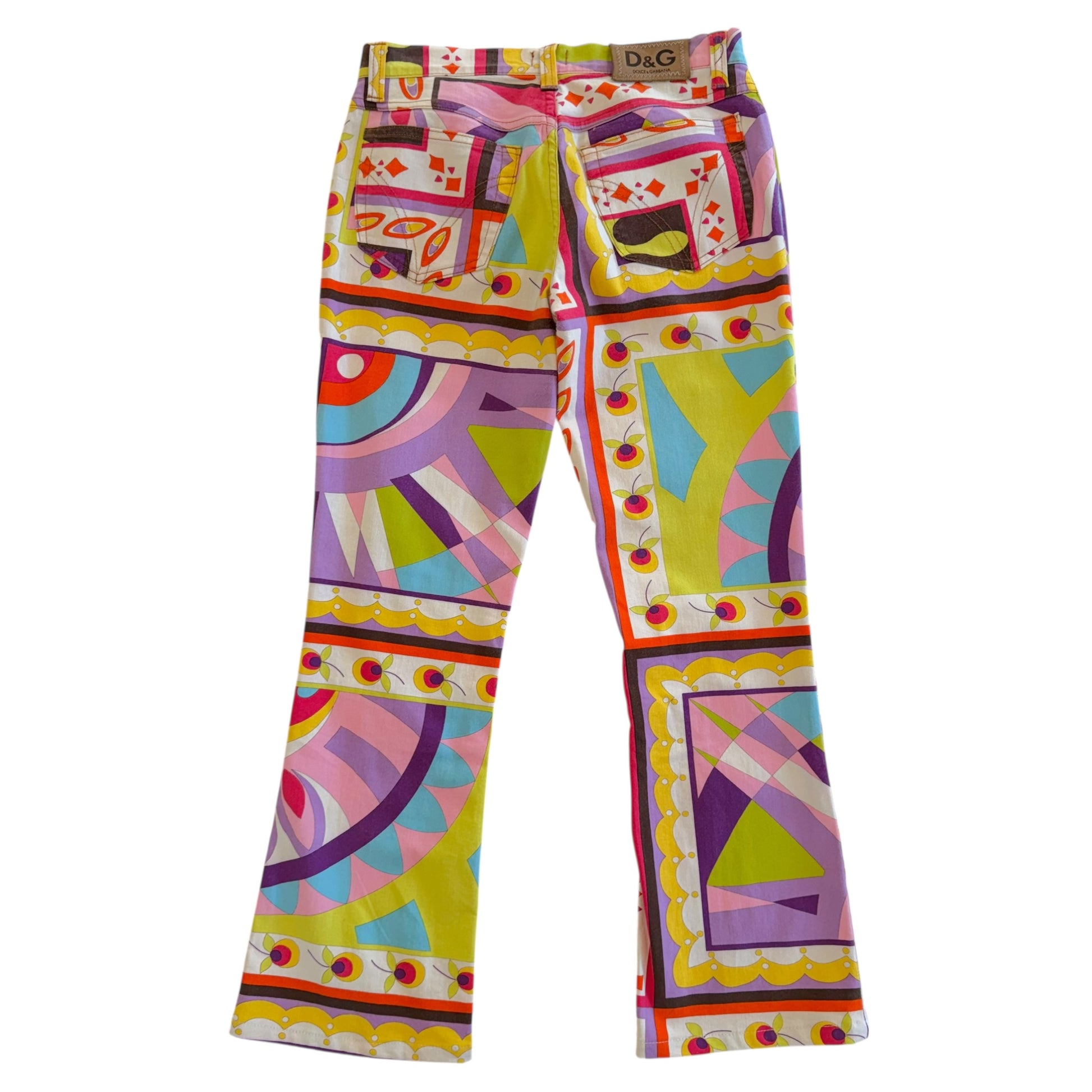 Dolce & Gabbana Multicolor Printed Jacket Pants Set