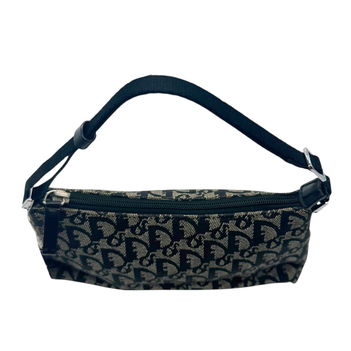 Dior Black Monogram Trotter Shoulder Bag