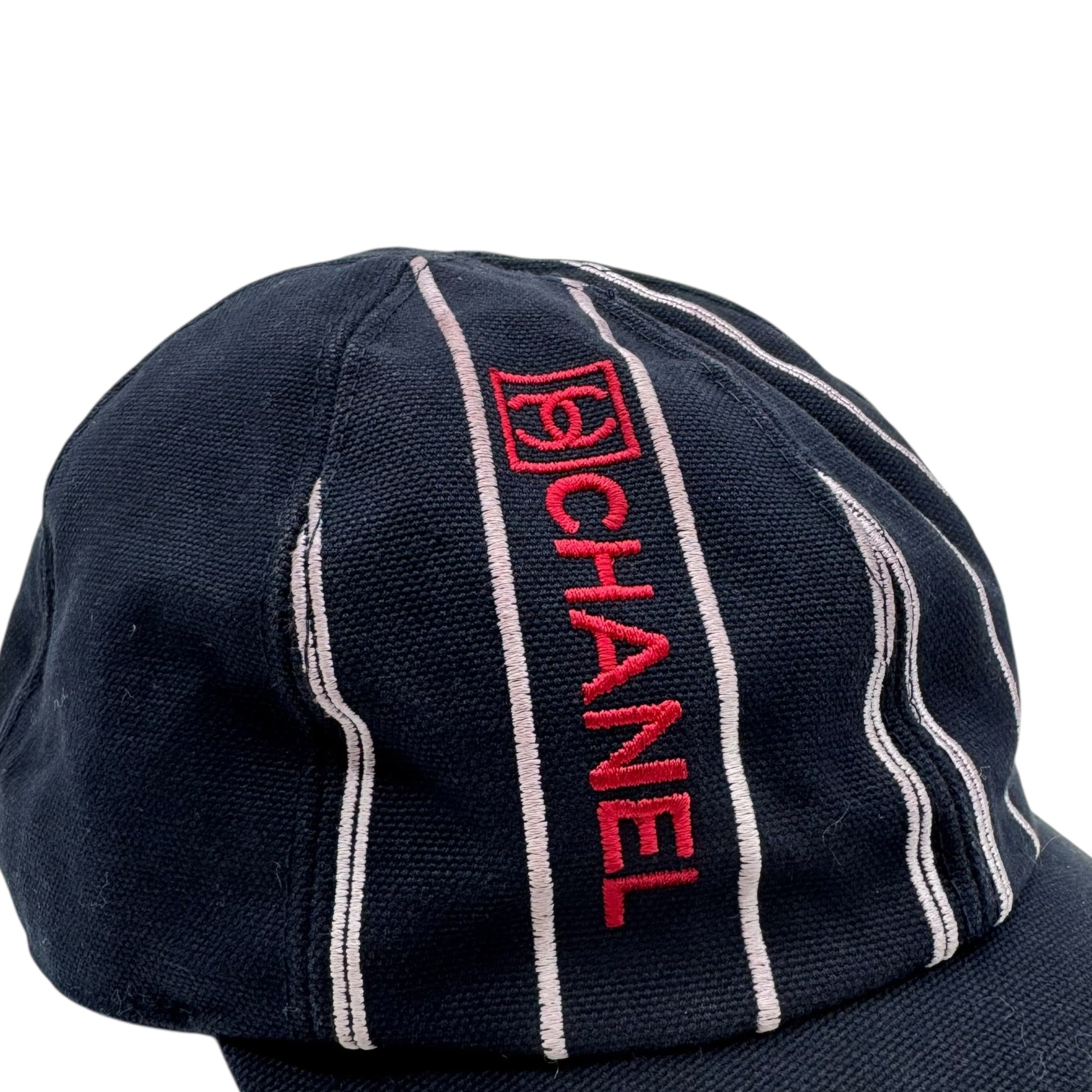 Chanel Sport Navy Blue & Red Baseball Cap - Outfit Repeater