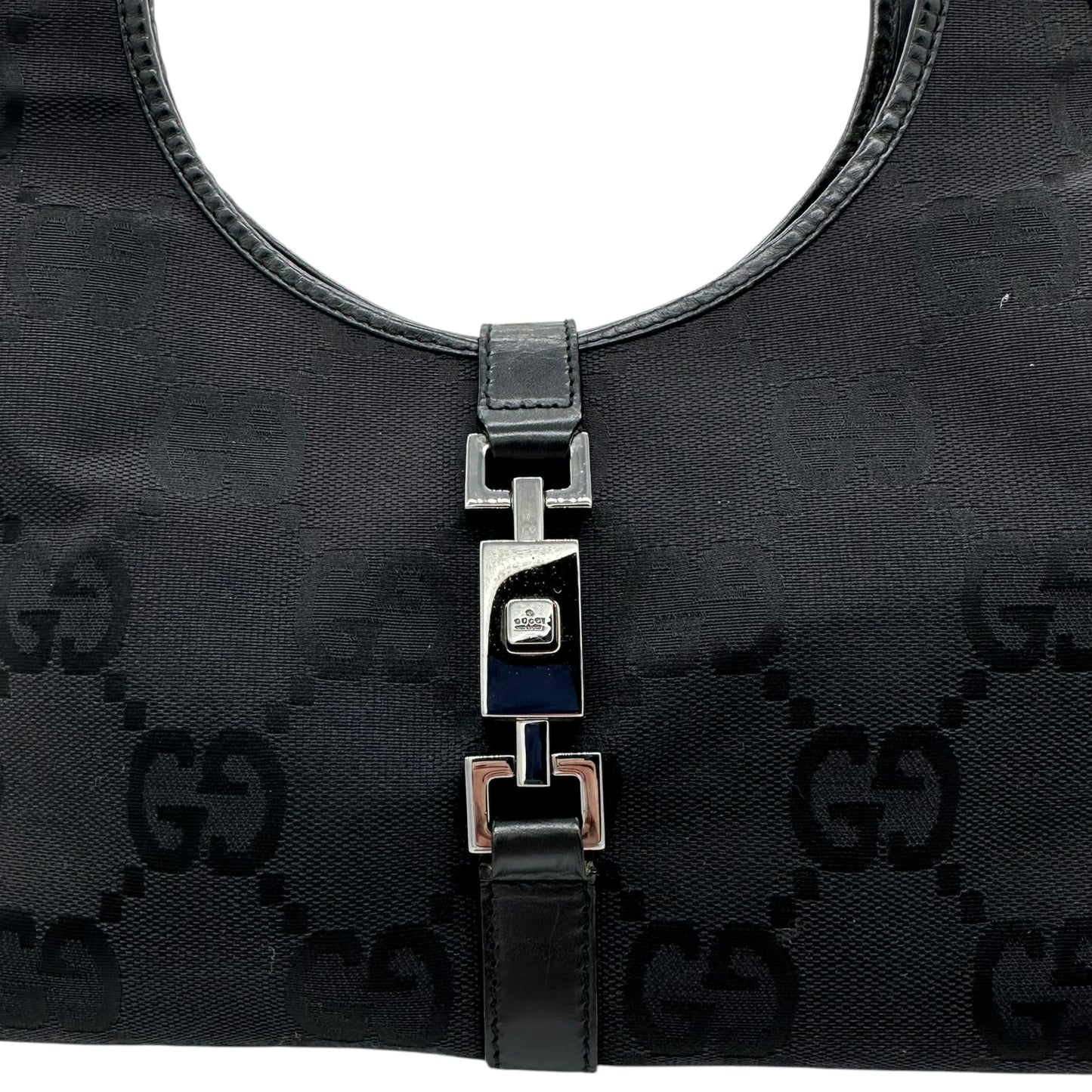 Gucci Black Large Monogram Jackie Bag - Outfit Repeater