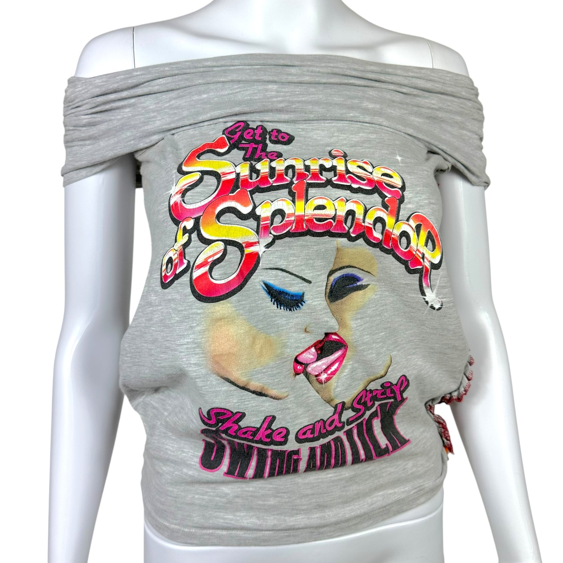 D&G Dolce & Gabbana Sunrise of Splendor Off Shoulder Top - Outfit Repeater