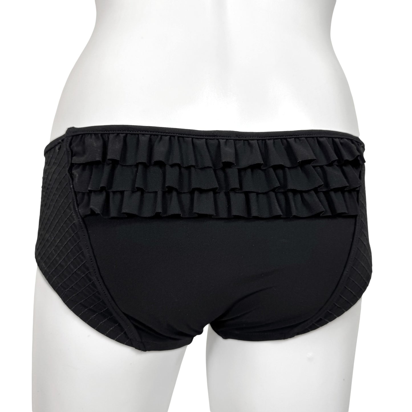 John Galliano Black Lace Up Halter Bikini Set