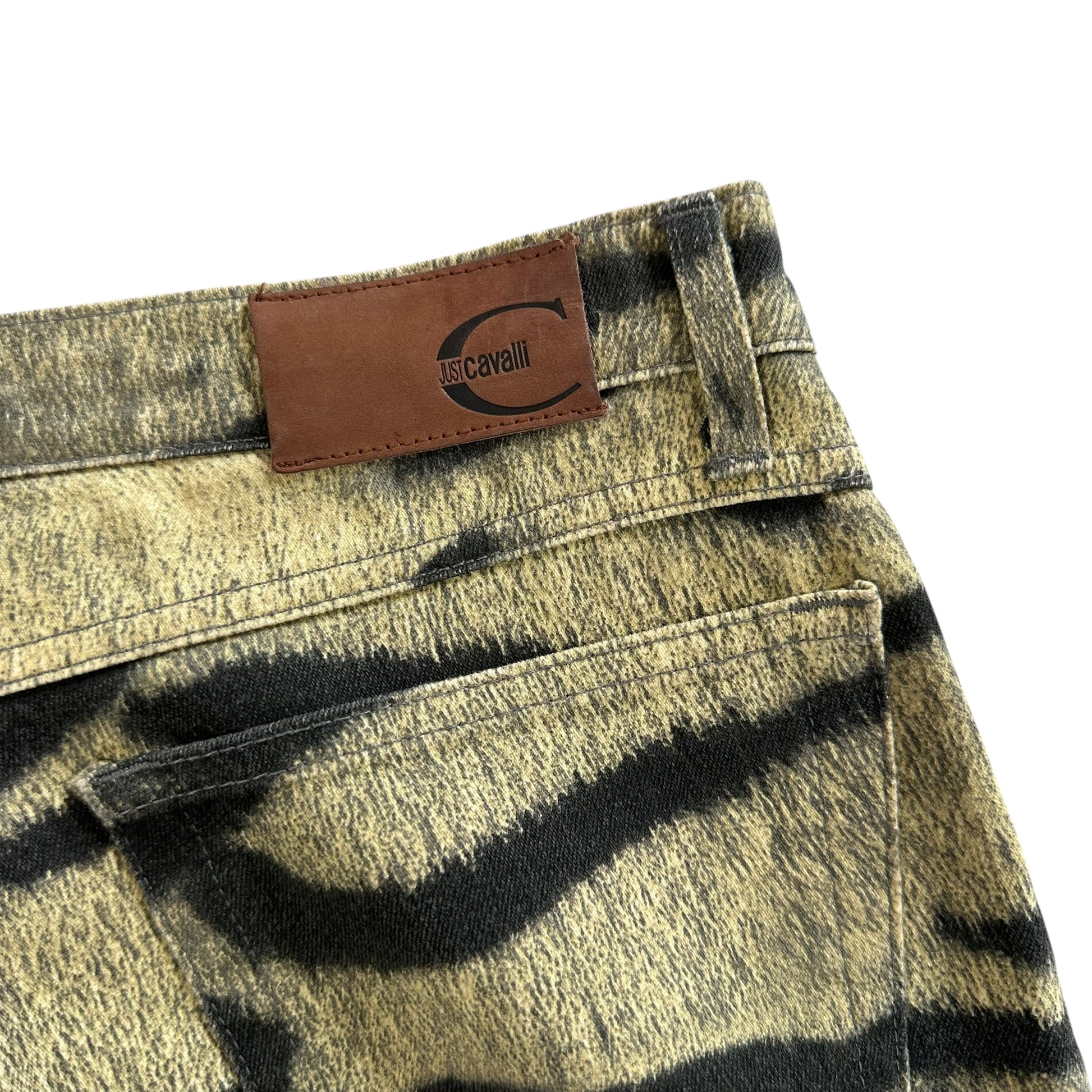 Just Cavalli Roberto Cavalli Tiger Print Pink Gradient Jeans - Outfit Repeater