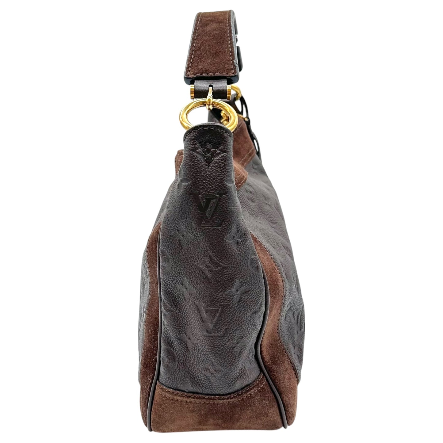 Louis Vuitton Brown Suede Empreinte Audacieuse PM Hobo Bag