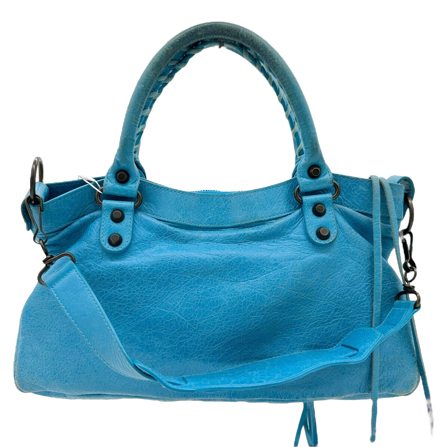 Balenciaga Bright Blue First City Bag - Outfit Repeater